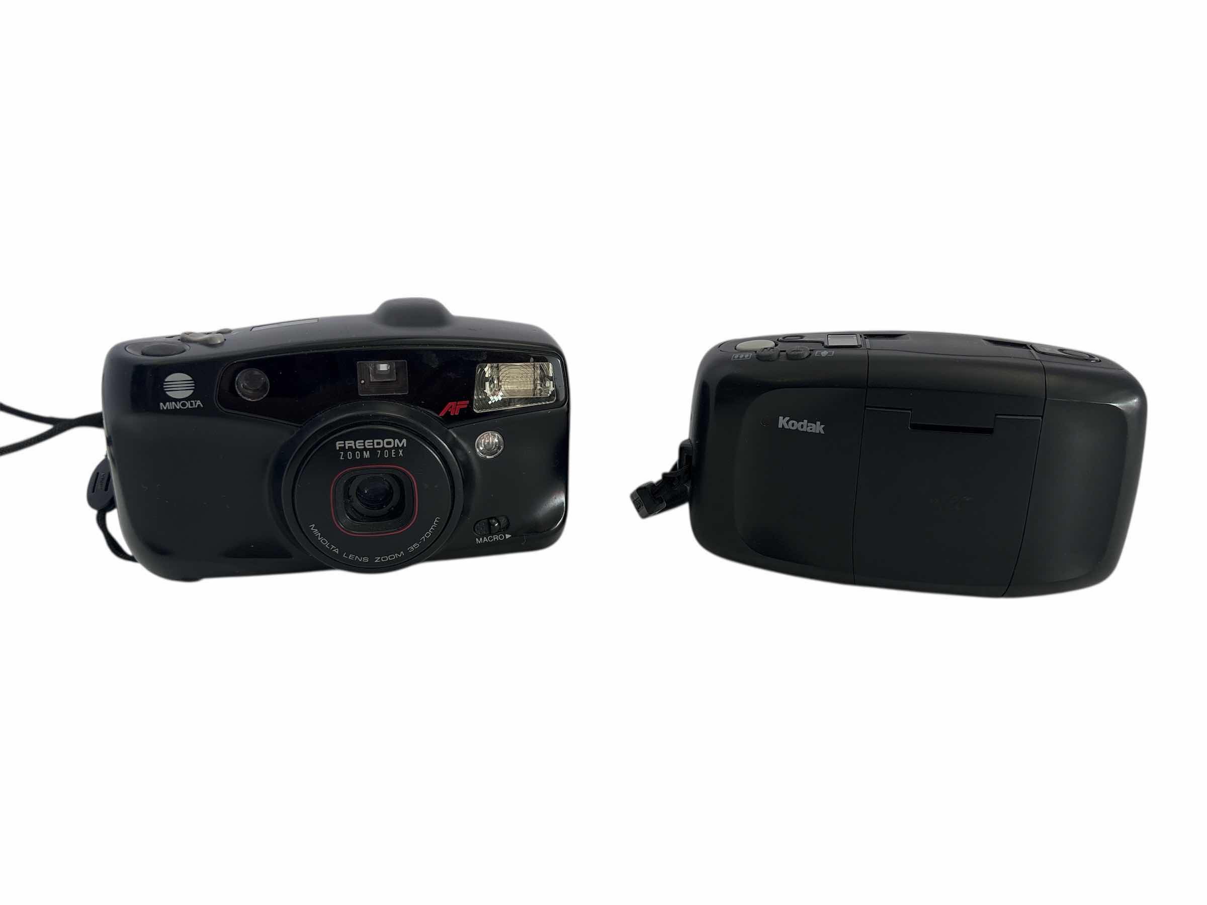 Photo 1 of TWO FILM CAMERAS KODAK AND MINOLTA