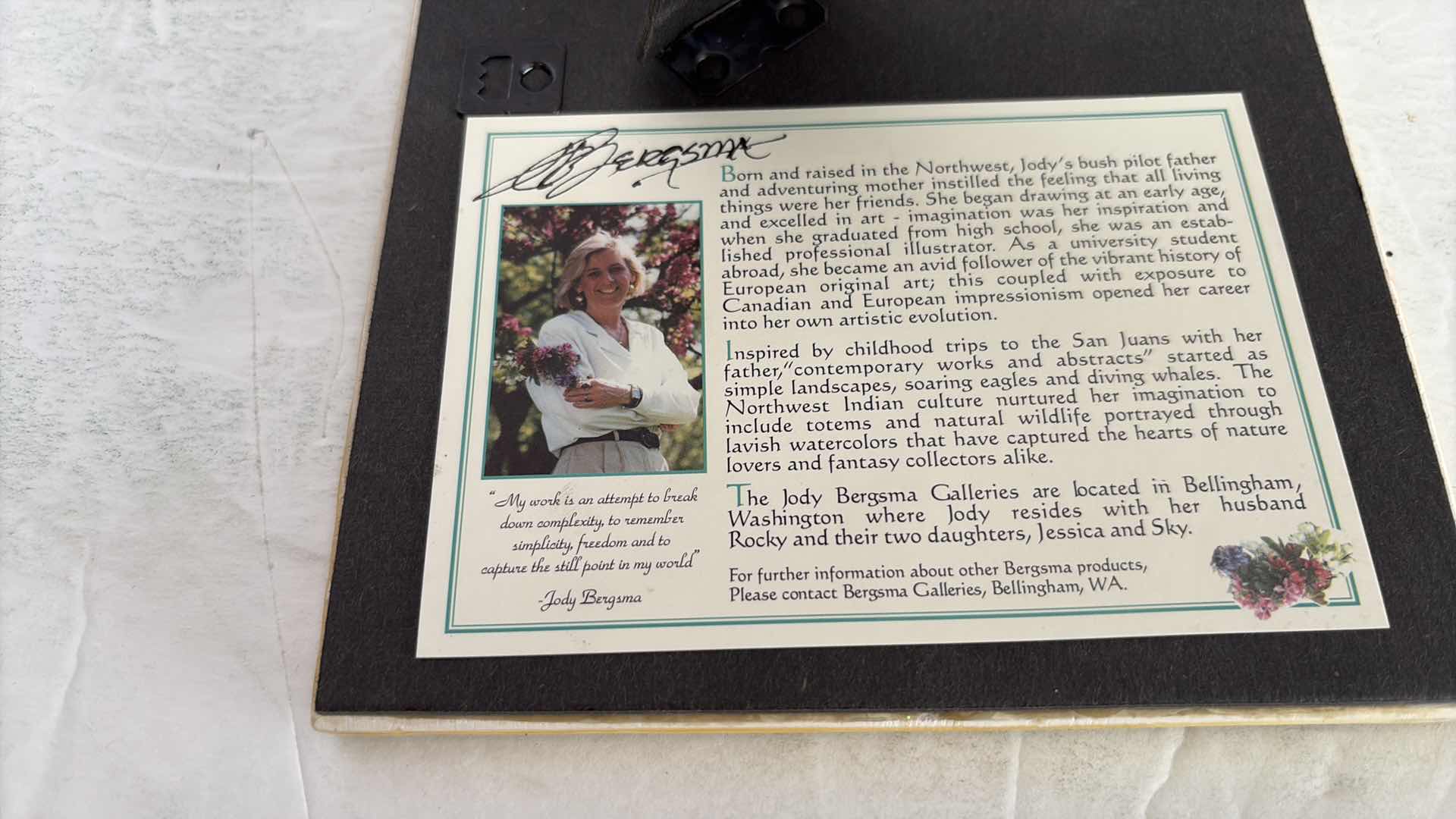 Photo 1 of JODY BERGSMA MEDICINE WHEEL OF THE FOUR DIRECTIONS 6”x8”