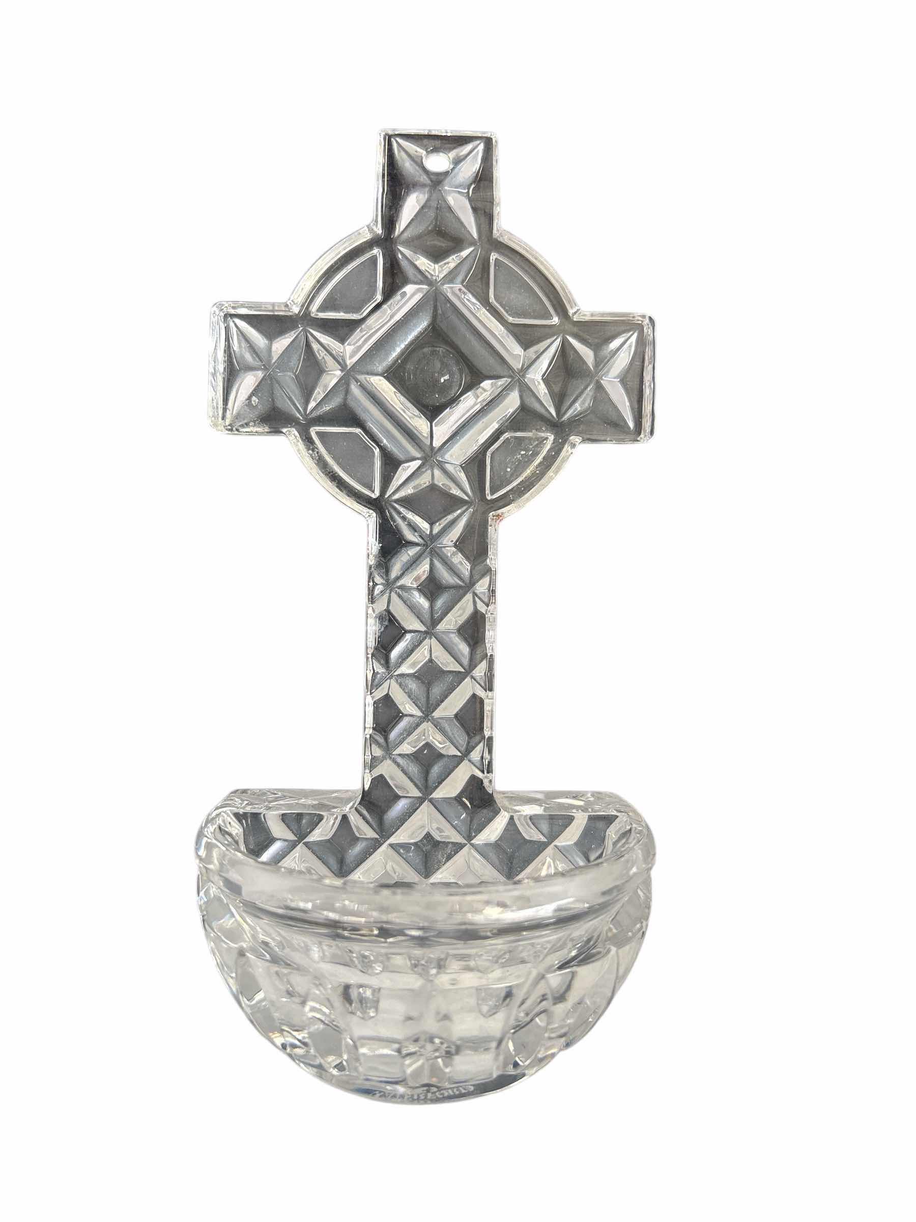 Photo 1 of 6” WATERFORD CRYSTAL HOLY WATER FONT