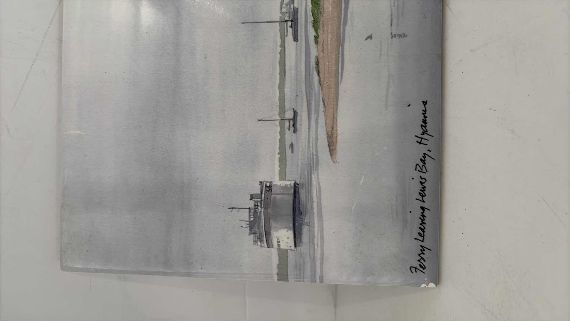 Photo 1 of SIGNED HAND PAINTED HYANNIS TILE NE KENNEDY  10”X8”H