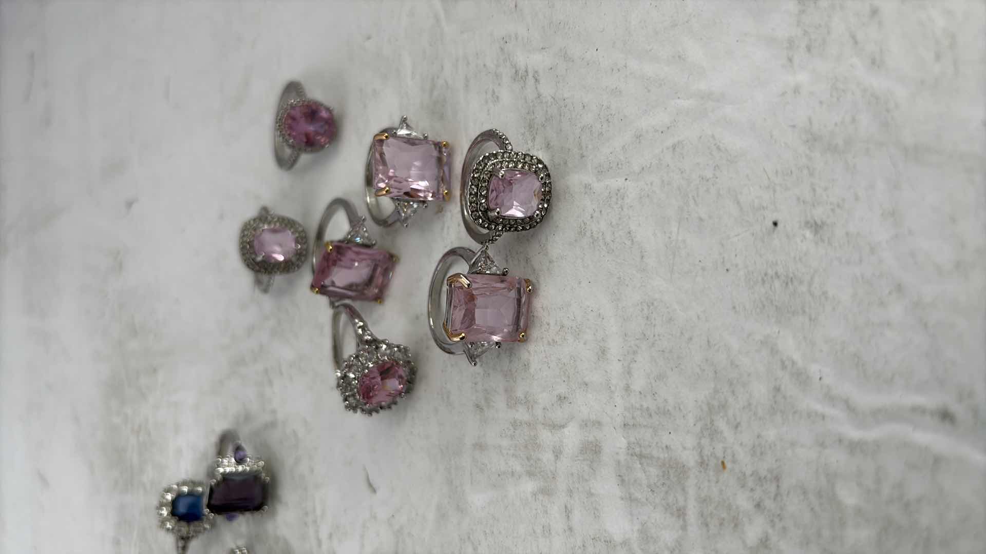 Photo 1 of ASSORTED SIZE COSTUME JEWELRY RINGS