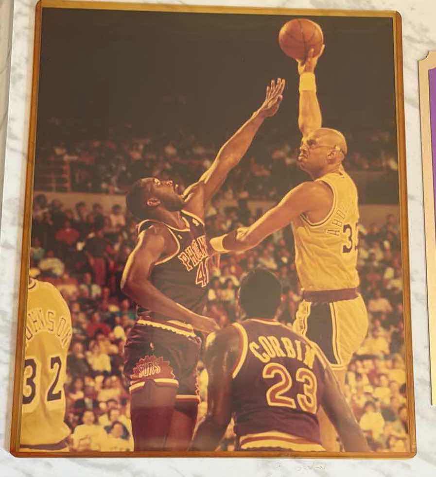 Photo 1 of NBA KAREEM ABDUL JABBAR STATS PLAQUE15”X12”H
