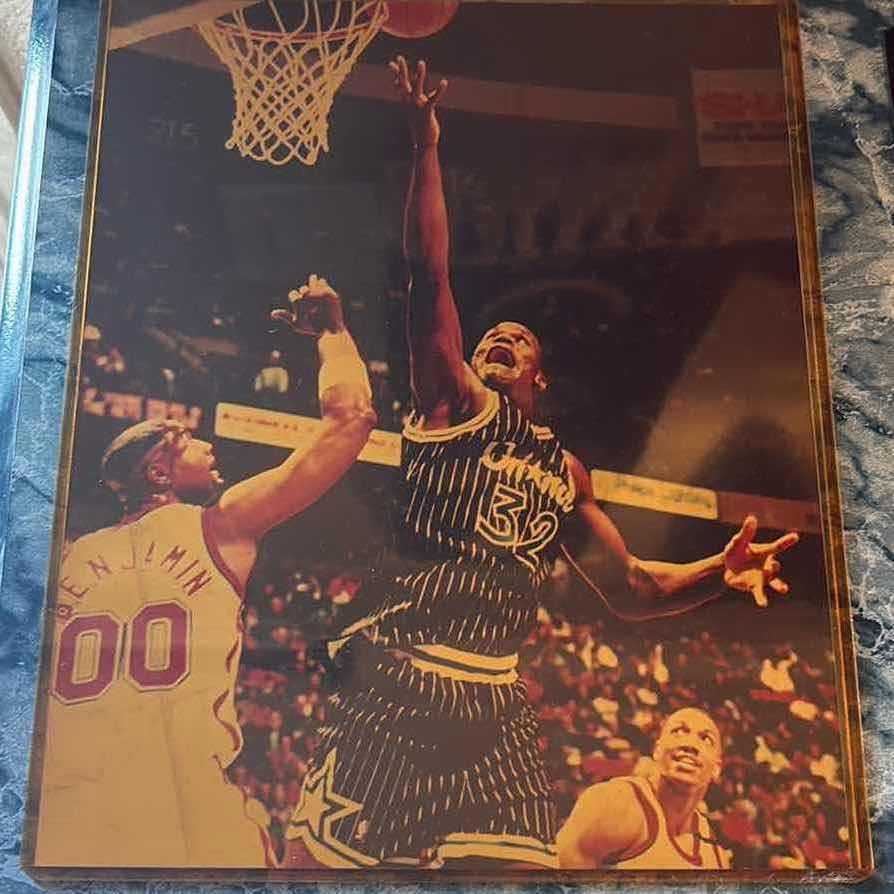 Photo 1 of SHAQUILLE O’NEAL STATS PLAQUE 15”X12”H