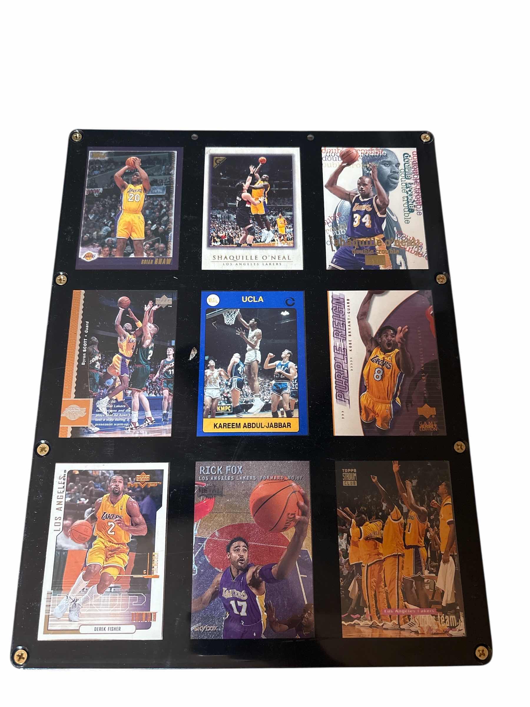 Photo 1 of LAKERS TEAM CARDS PLAQUE 10”X13”H