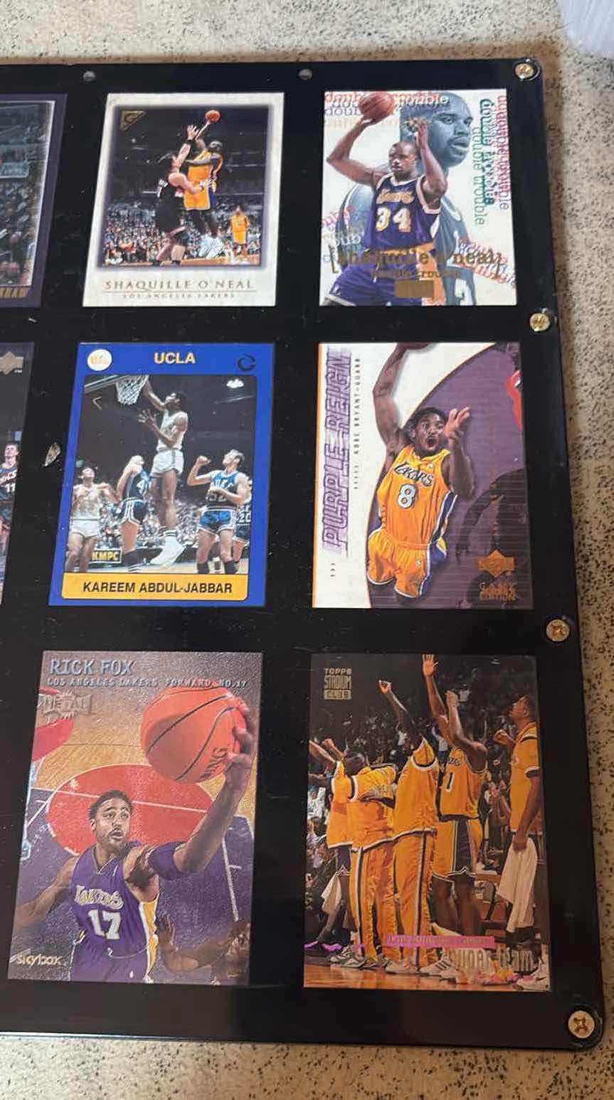 Photo 1 of LAKERS TEAM CARDS PLAQUE 10”X13”H