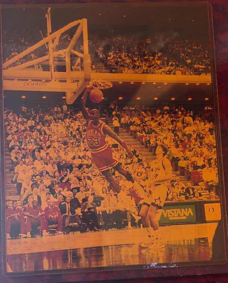 Photo 1 of MICHAEL JORDAN CARD PLAQUE 15”X12”H