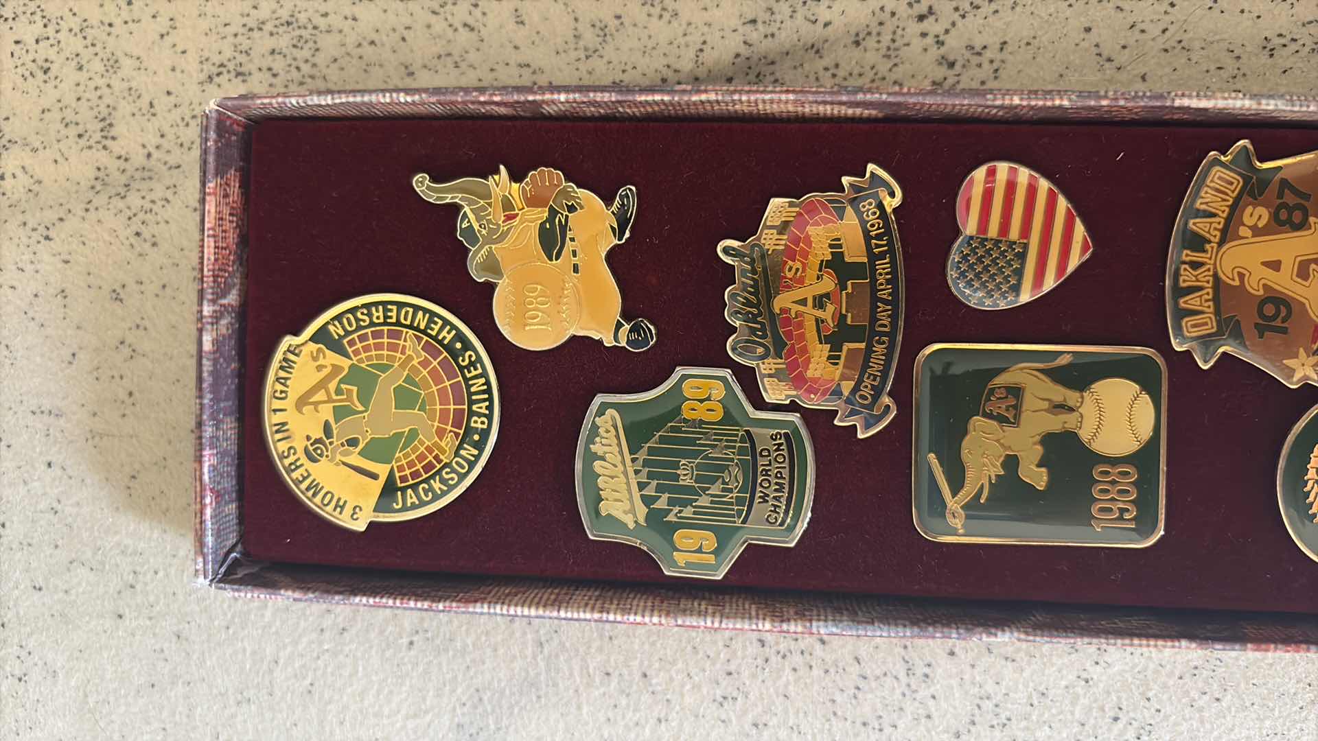 Photo 1 of OAKLAND A’S PIN SET