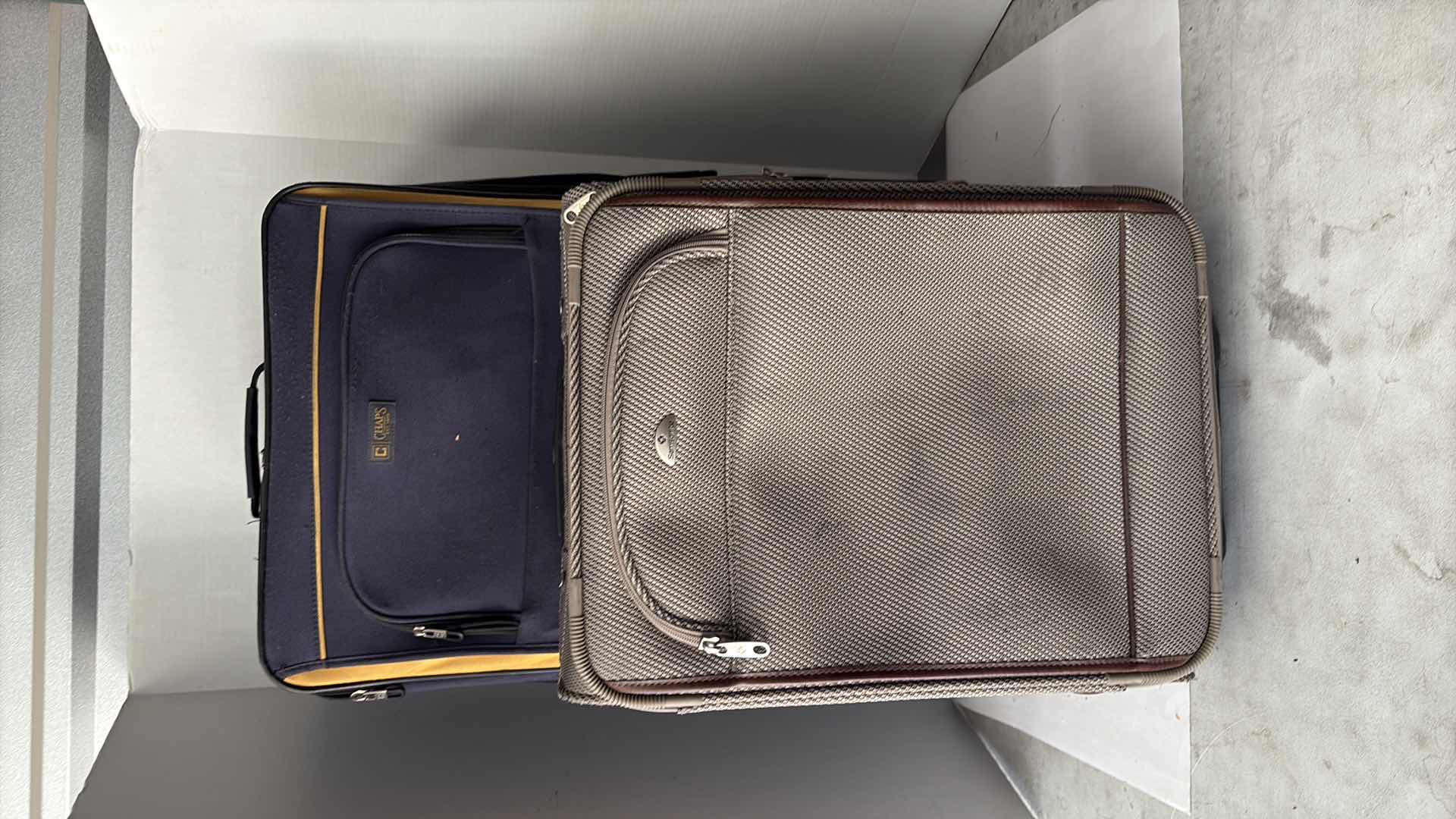 Photo 1 of 2 PIECE ROLLING SUITCASE CHAPS AND SAMSONITE 22”, 28”
