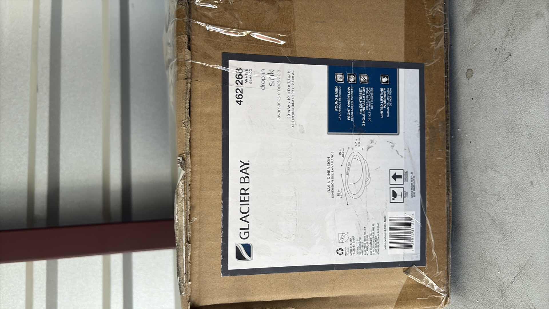 Photo 1 of GLACIER BAY DROP IN SINK 19X19x7.7