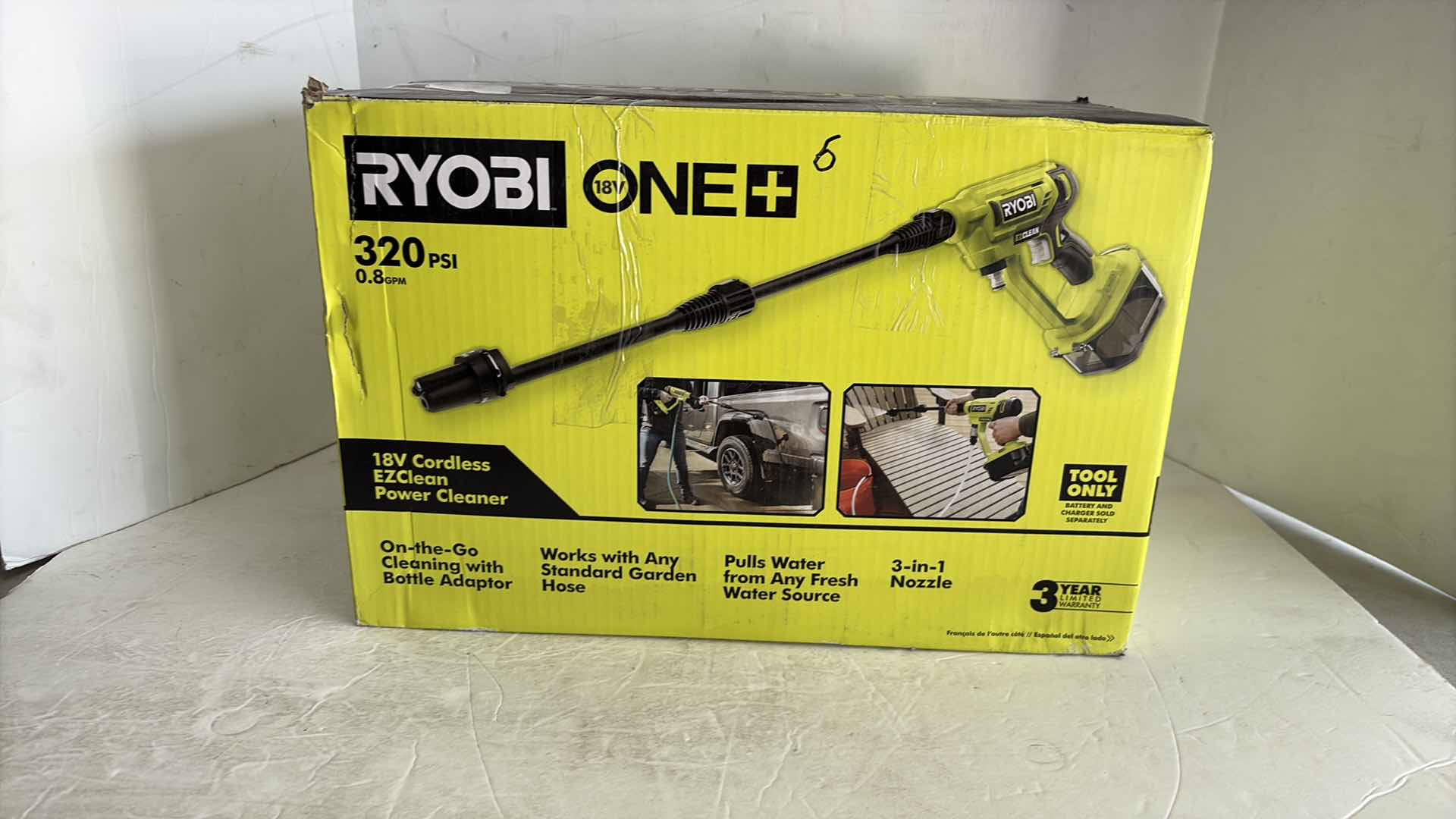 Photo 1 of RYOBI 18v CORDLESS POWER CLEANER