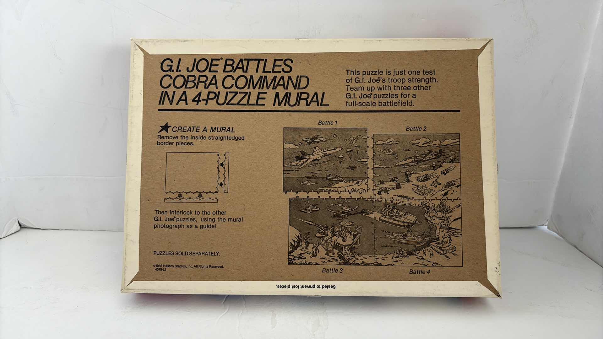 Photo 1 of MILTON BRADLEY GI JOE MURAL PUZZLE BATTLE 2 SEALED
