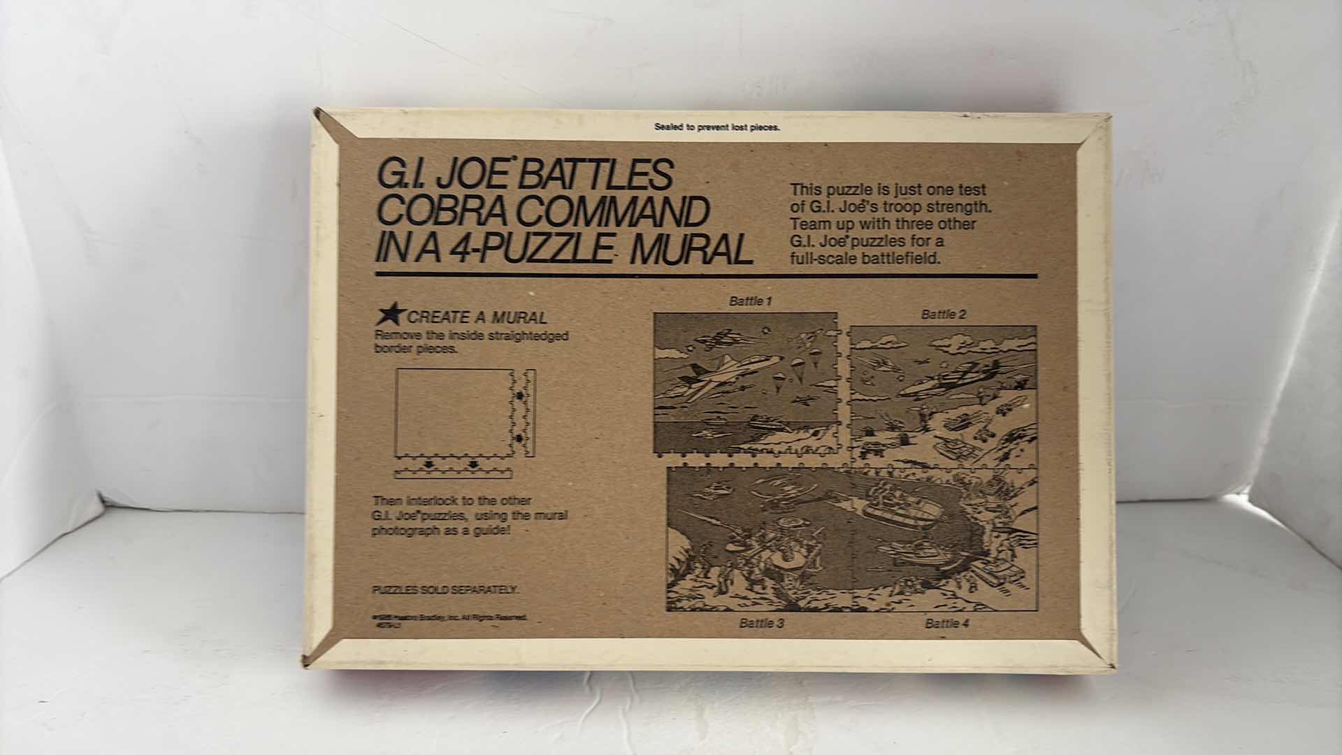Photo 1 of MILTON BRADLEY GI JOE MURAL PUZZLE BATTLE 3 SEALED