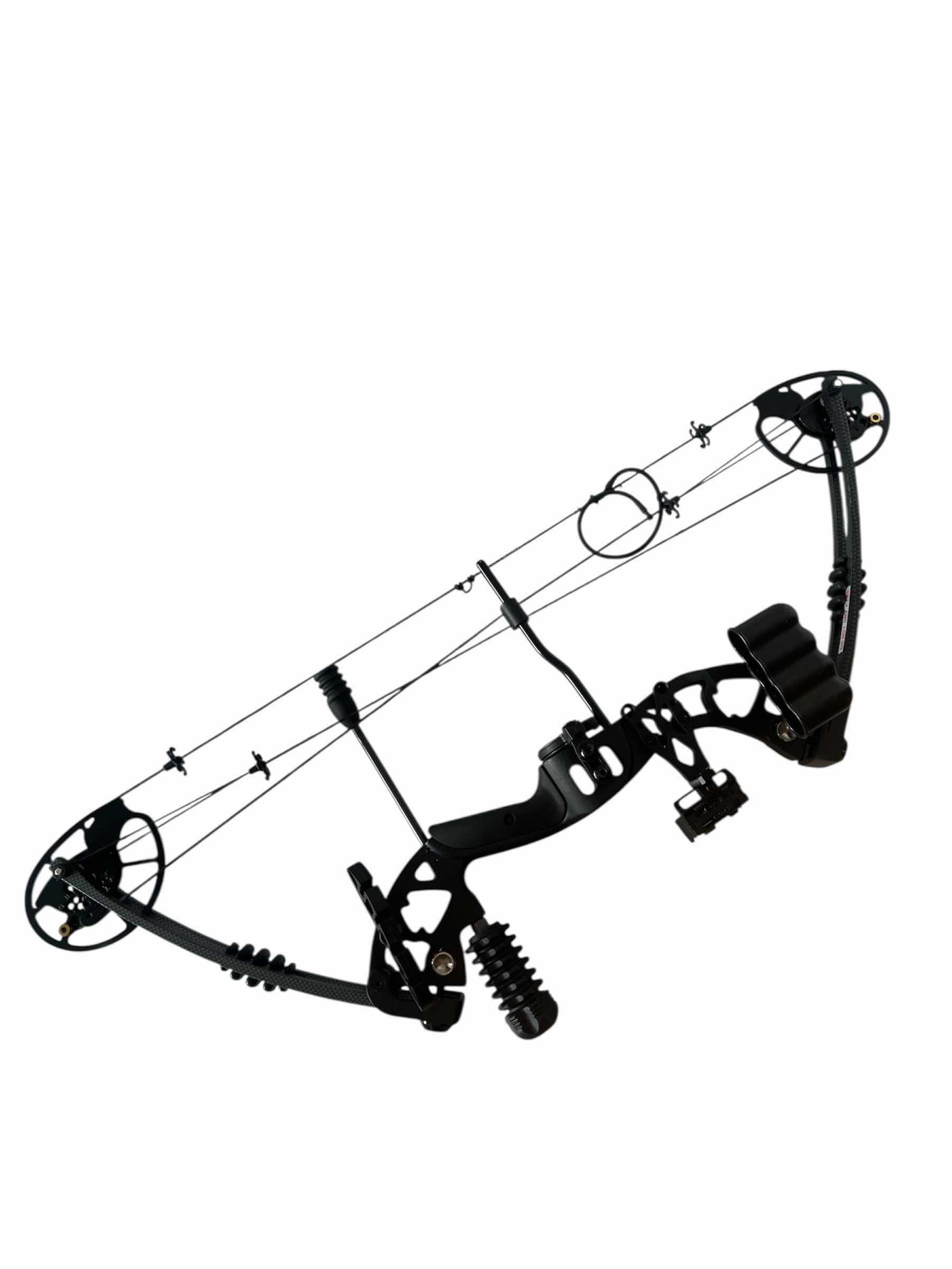 Photo 1 of PREDATOR ARCHERY RAPTOR COMPOUND BOW AND ARROW SET INCLUDING PLANO HARD CASE, 6-32" ARROWS, BOX OF BROADHEAD ARROW TIPS, 3 RIVERS ARCHERY ARROW HOLDER, AND LEATHER ARM COVER. ALLEN WRENCH SET.