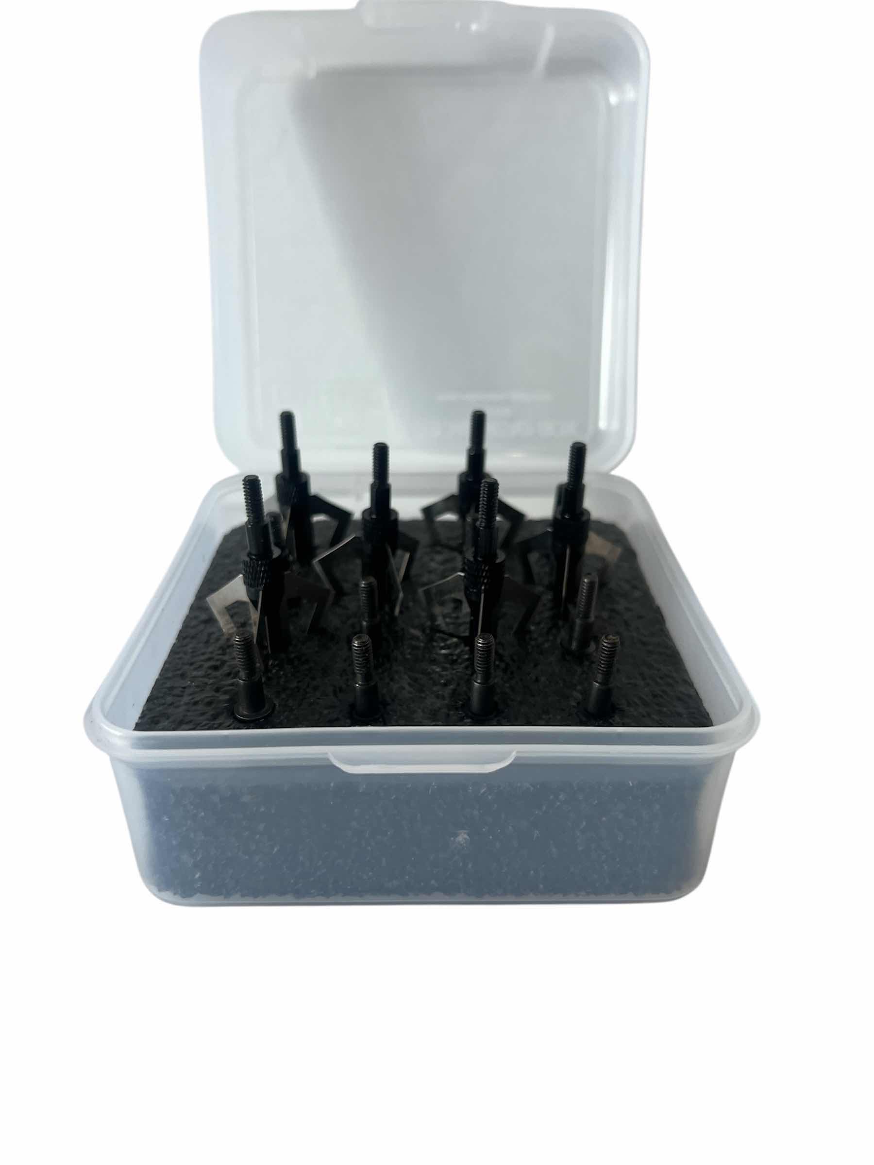 Photo 1 of PREDATOR ARCHERY RAPTOR COMPOUND BOW AND ARROW SET INCLUDING PLANO HARD CASE, 6-32" ARROWS, BOX OF BROADHEAD ARROW TIPS, 3 RIVERS ARCHERY ARROW HOLDER, AND LEATHER ARM COVER. ALLEN WRENCH SET.