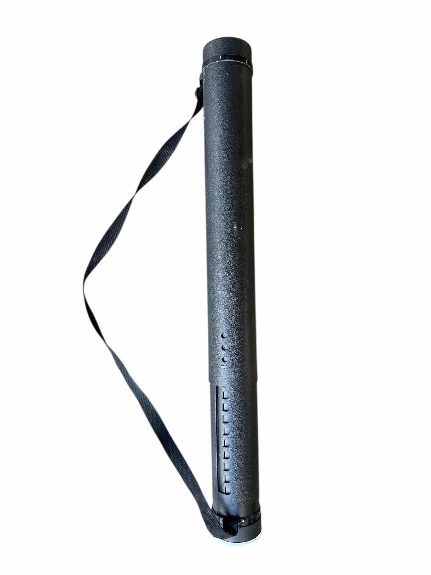 Photo 1 of 32” ASSORTED ARROWS (QUANTITY 14) WITH SOUTHLAND ARCHERY SUPPLY PLASTIC TUBE WITH COVER AND FABRIC STRAP $385