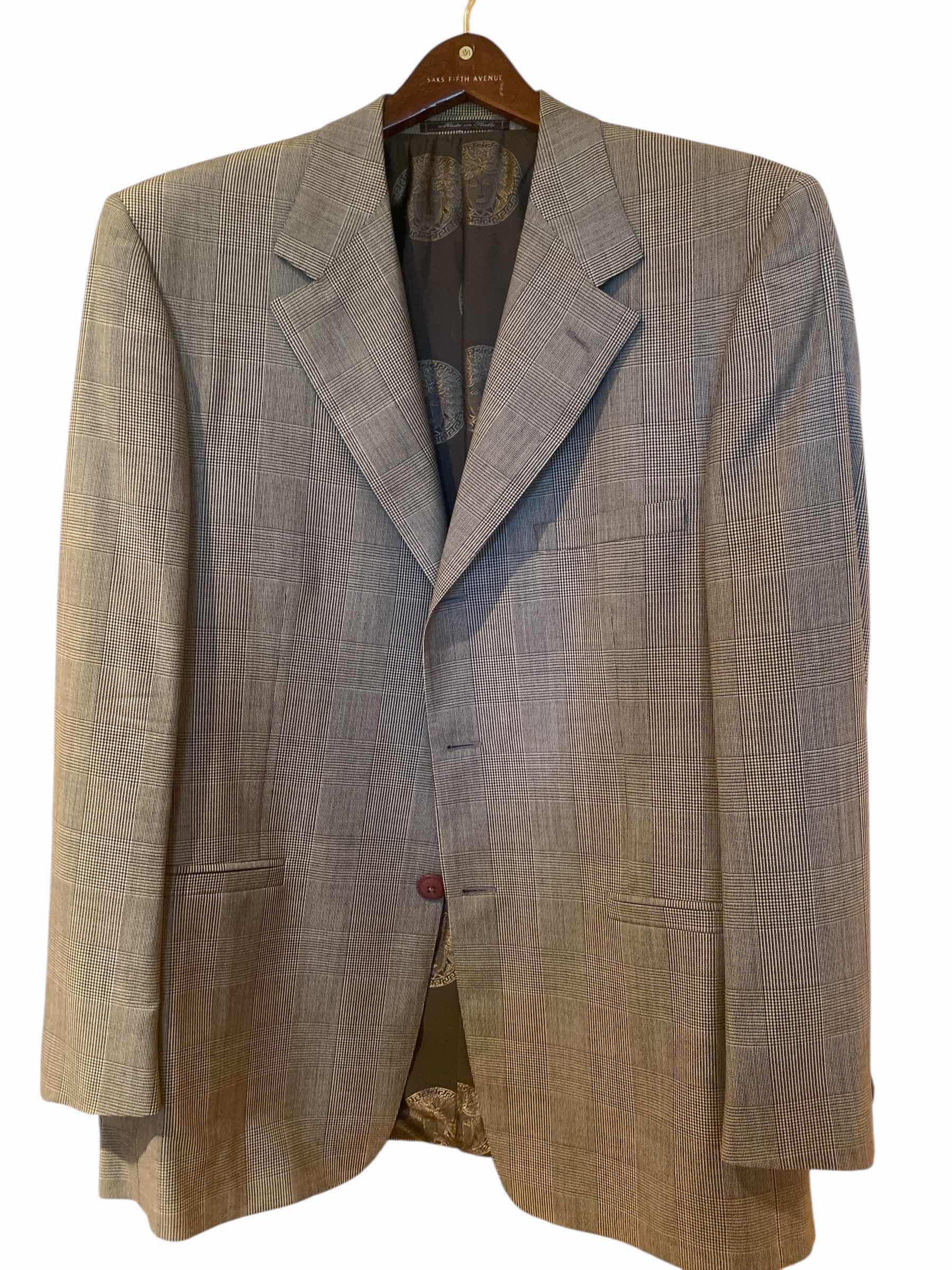Photo 1 of GIANNI VERSACE HAND TAILORED WOOL JACKET MADE IN ITALY MENS SIZE EST LARGE