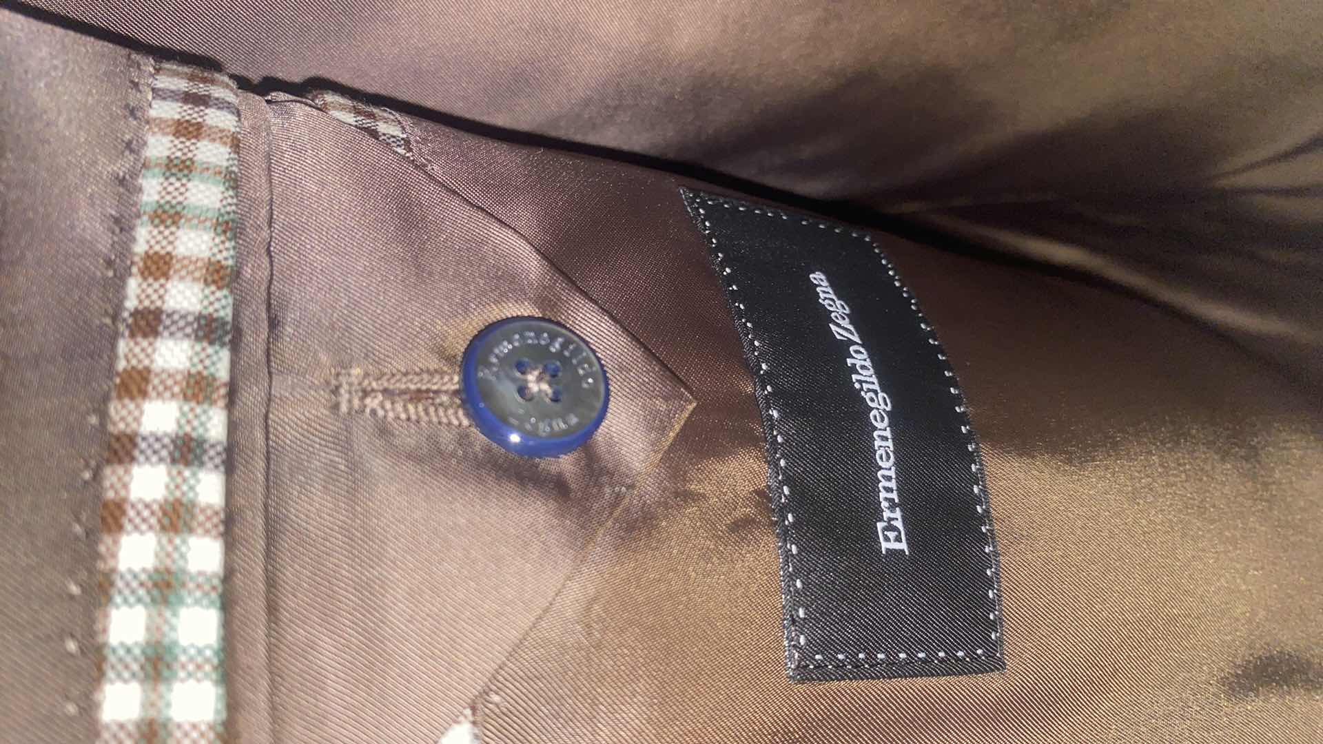 Photo 1 of ERMENEGILDO ZEGNA HAND TAILORED WOOL JACKET MADE IN ITALY MENS EST SIZE LARGE