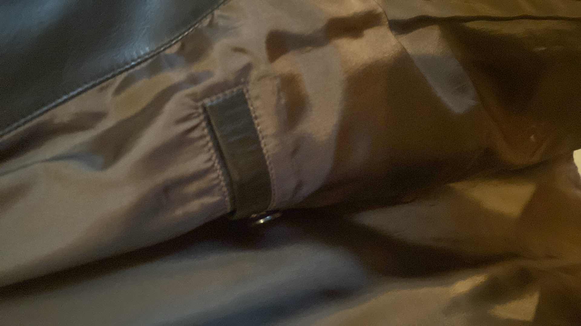 Photo 1 of GEORGIO ARMANI LEATHER JACKET MADE IN ITALY MENS SIZE 46