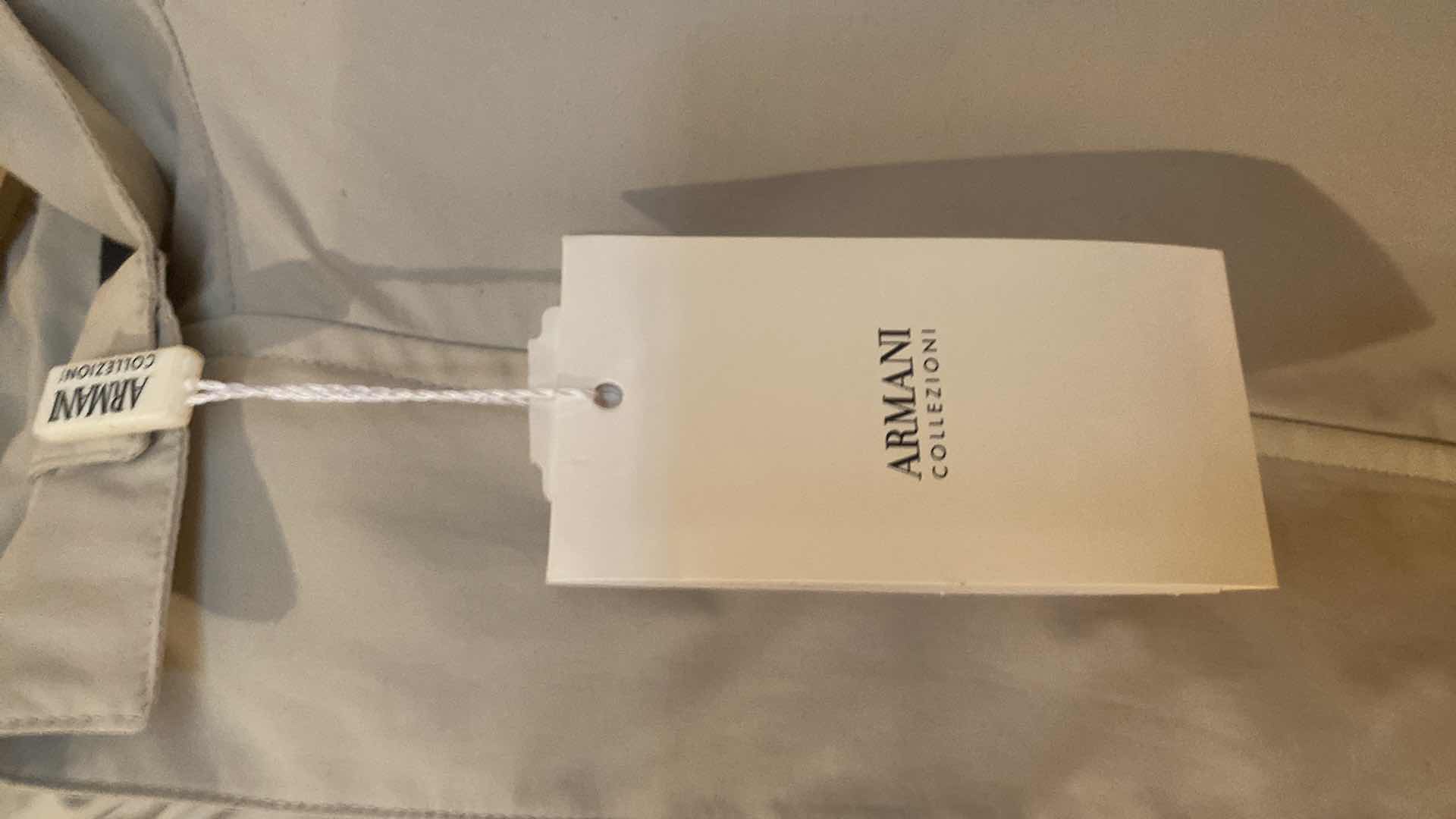 Photo 1 of NEW GEORGIO ARMANI CANVAS JACKET MADE IN ITALY MENS SIZE 44R ORIGINAL $745