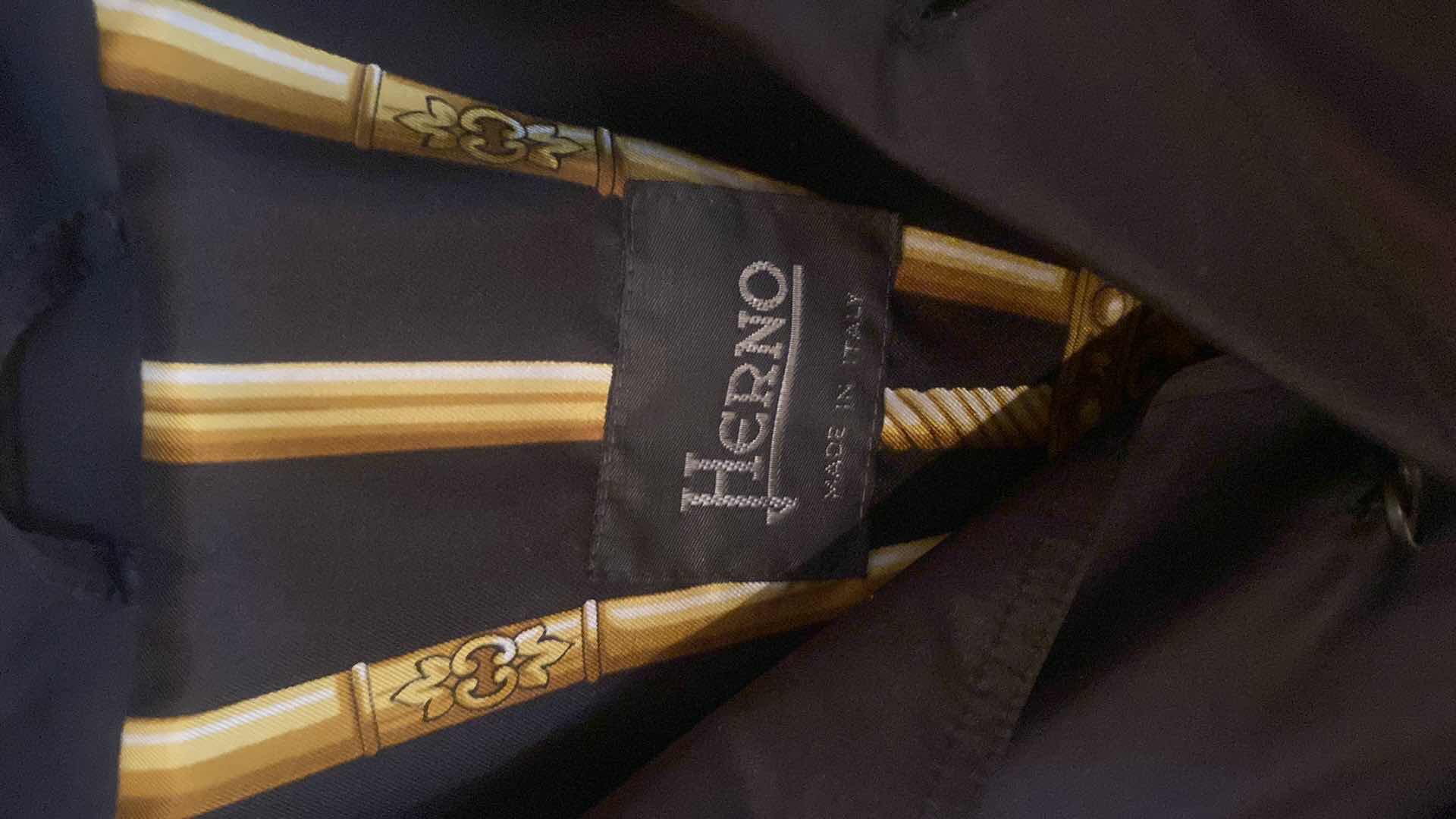Photo 1 of HERNO BLACK STORM JACKET SIZE EST XL