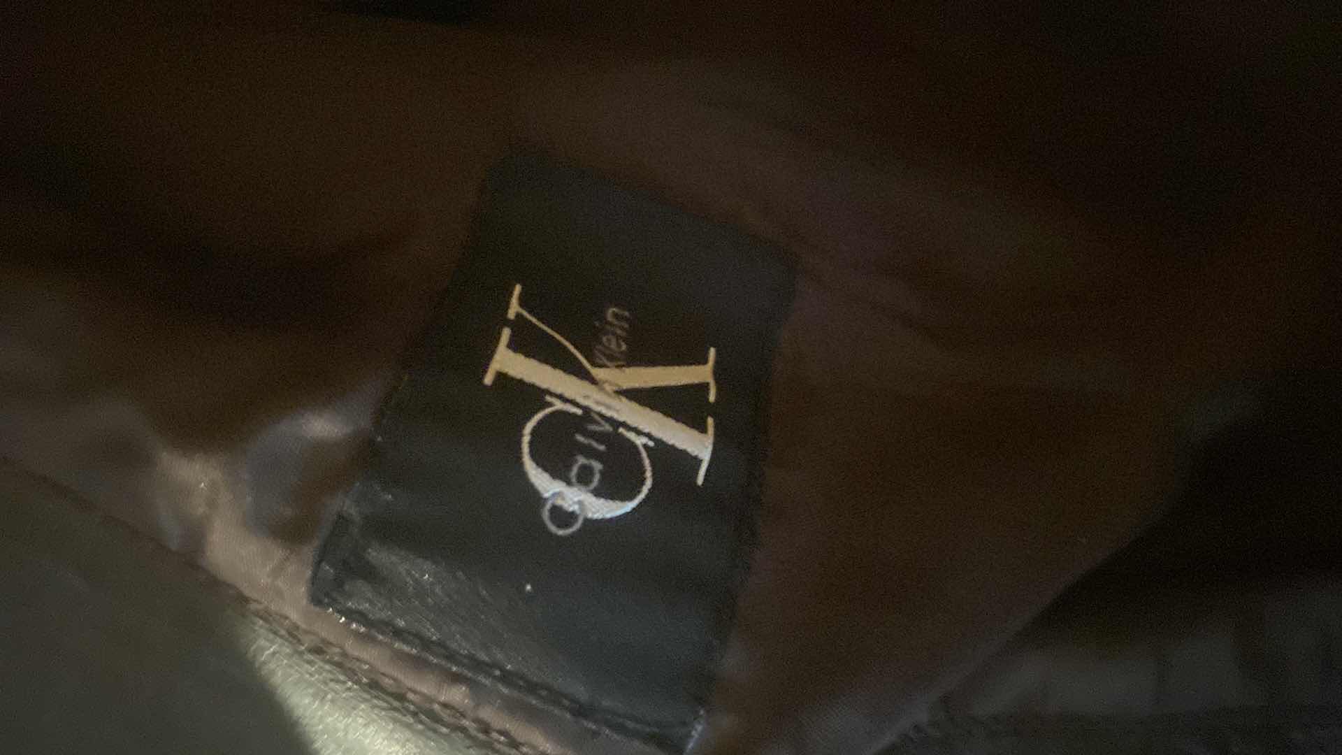 Photo 1 of CALVIN KLEIN LEATHER JACKET MENS SIZE EST LARGE /X-LARGE