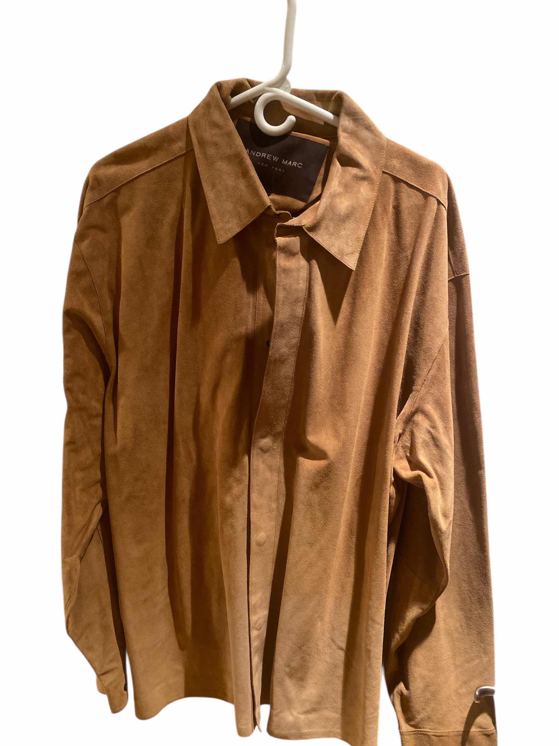 Photo 1 of ANDREW MARC SUEDE LEATHER UNLINED JACKET MENS SIZE  XX-LARGE