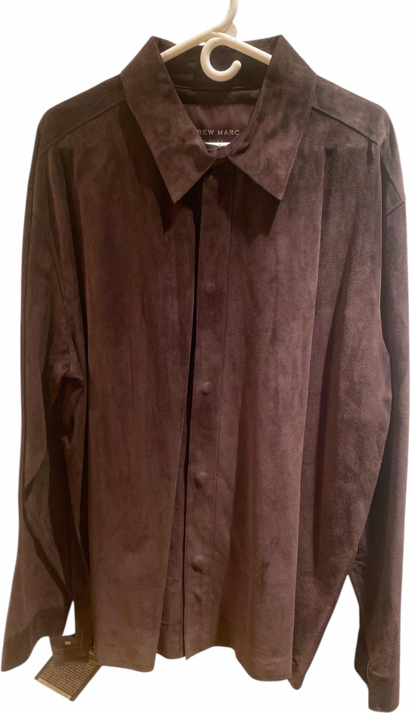 Photo 1 of ANDREW MARC SUEDE LEATHER UNLINED JACKET MENS SIZE  XX-LARGE