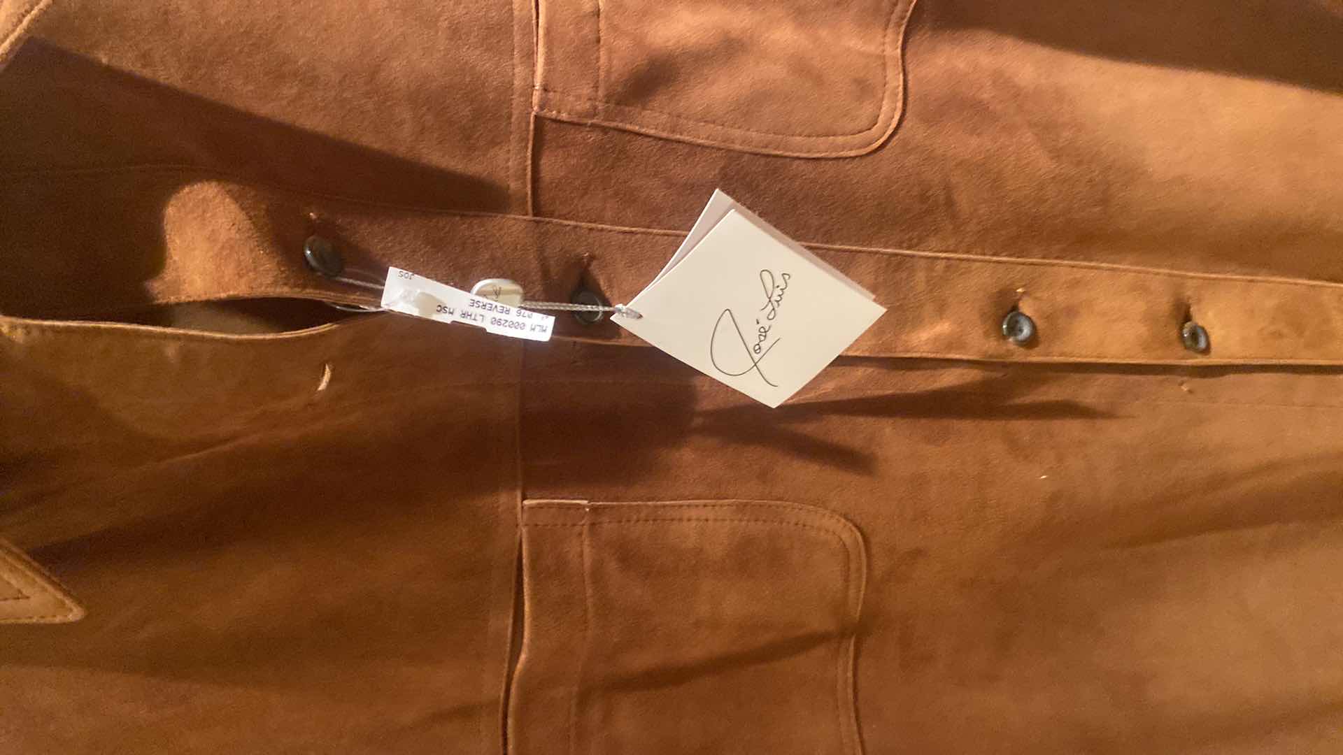 Photo 1 of NEW JOSE LUIS SUEDE LEATHER REVERSIBLE JACKETMENS SIZE 42R