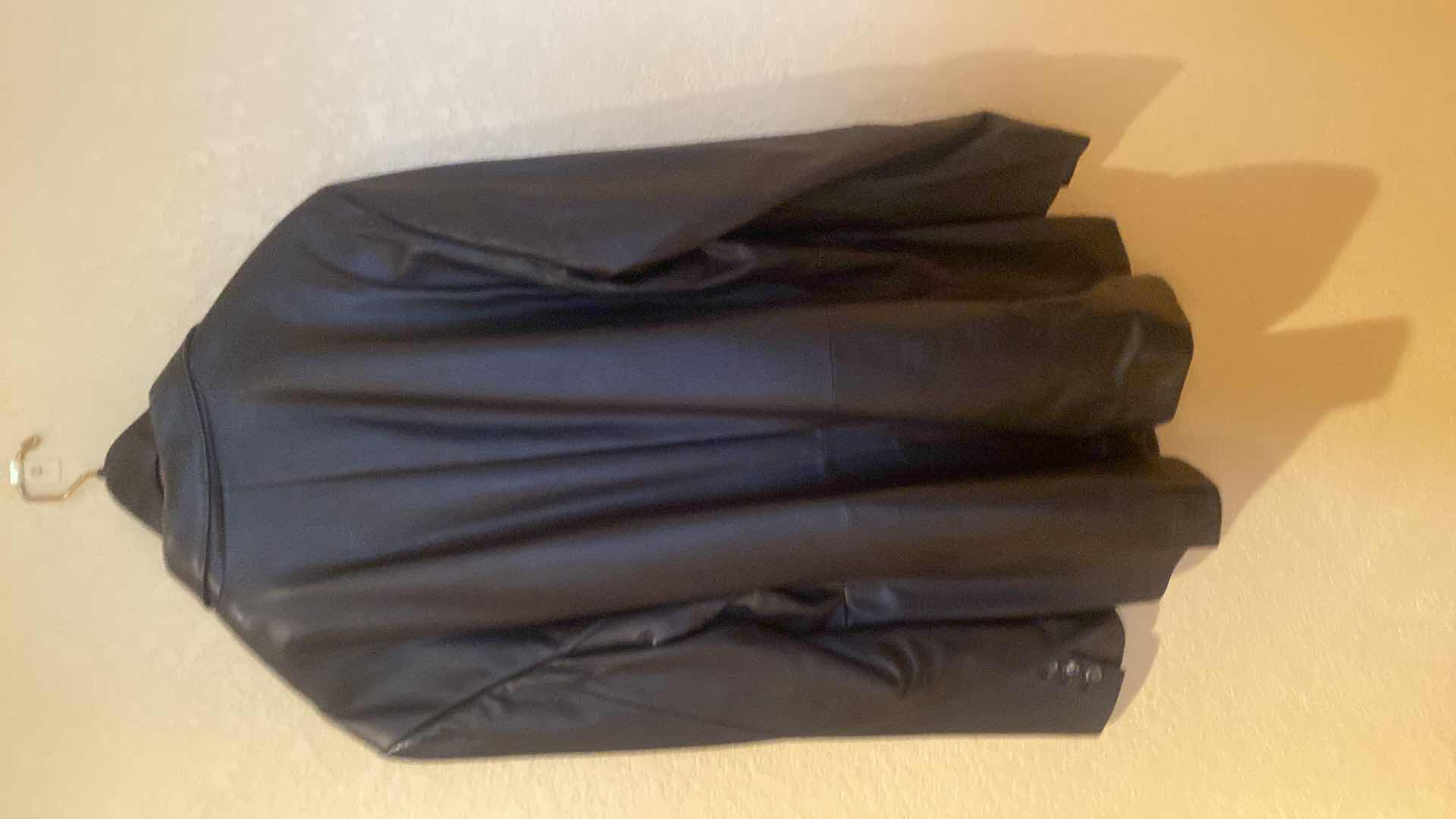 Photo 1 of BRIONI HAND TAILORED LEATHER JACKET MADE IN ITALY MENS SIZE 56