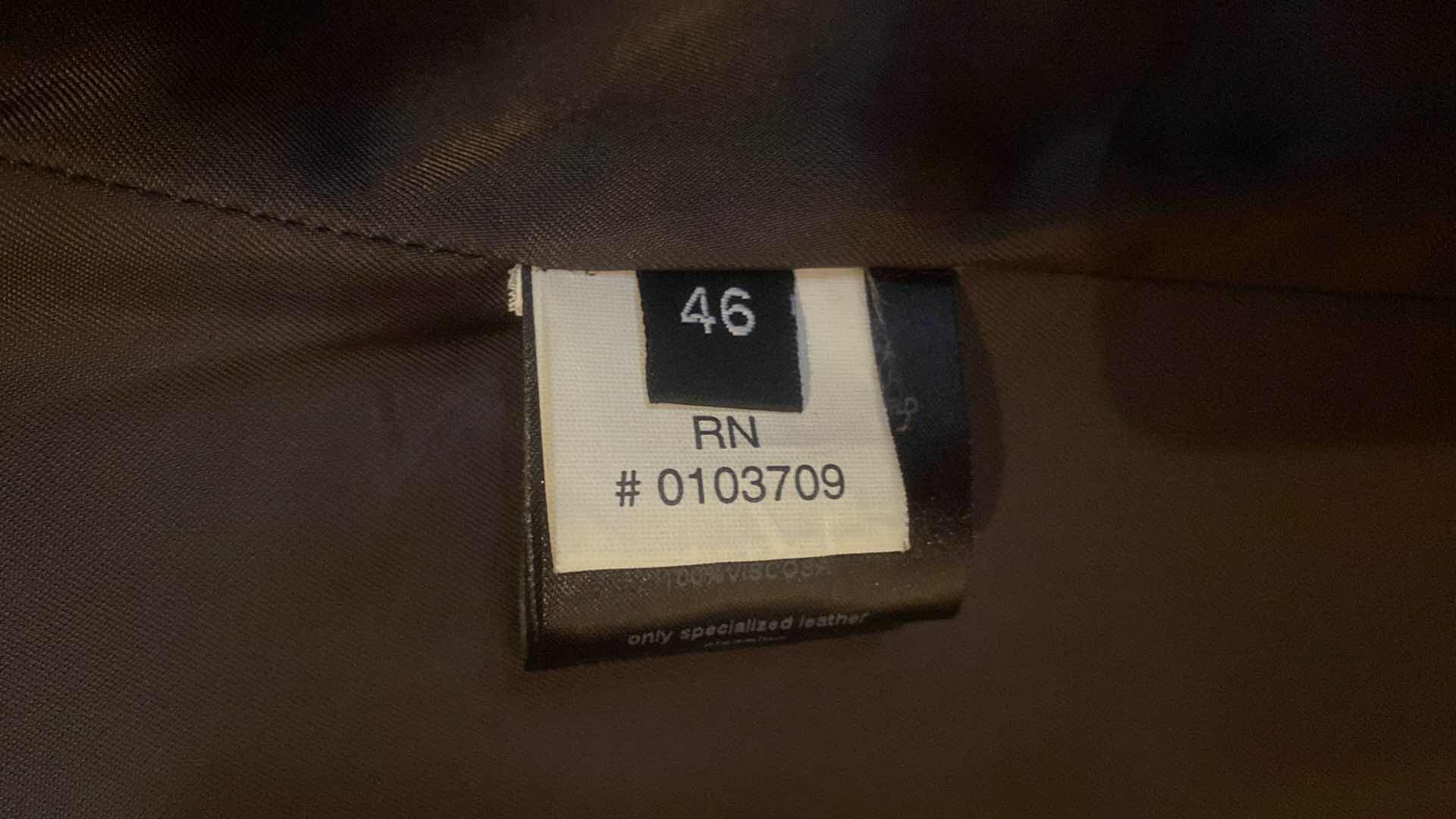 Photo 1 of GEORGIO ARMANI LIMITED EDITION 32/100 LAMBSKIN JACKET MADE IN ITALY MENS SIZE 46