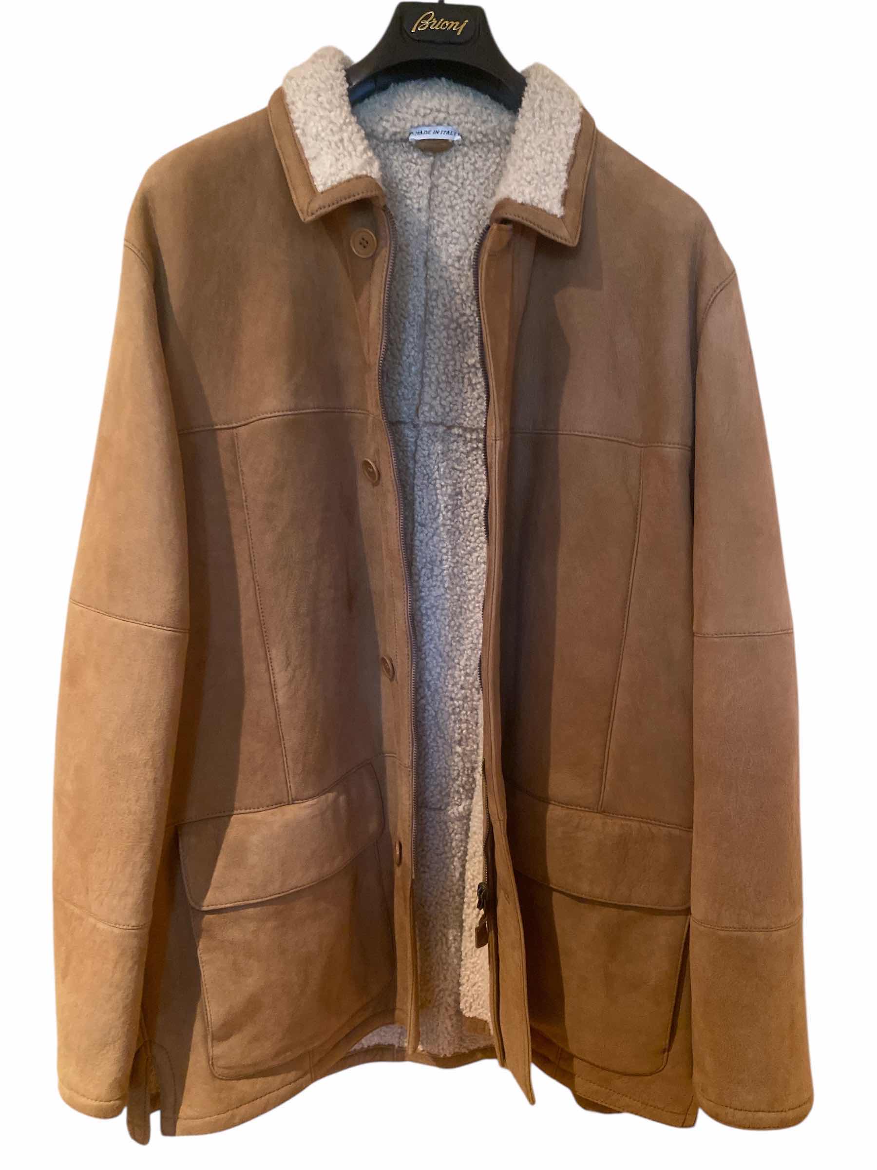 Photo 1 of MENS BRIONI HAND TAILORED SHEARLING REVERSIBLE JACKET MADE IN ITALY  EST SIZE 54 OR 56
