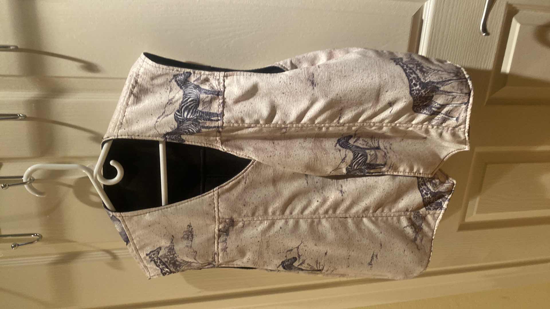 Photo 1 of LEATHER REVERSIBLE VEST MENS SIZE EST XX-LARGE