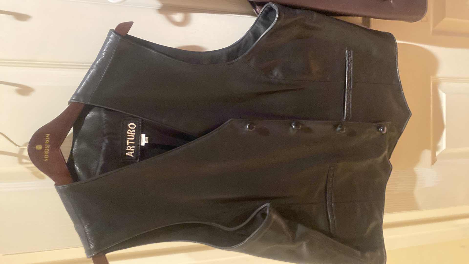Photo 1 of 2 - ARTURO & BAJA LEATHER VESTS MENS SIZE 48 & 52