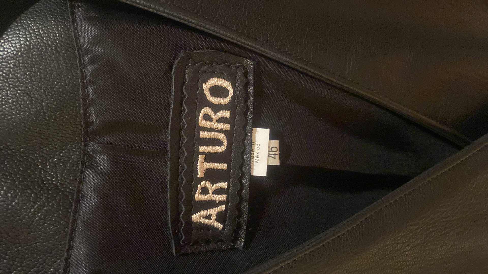 Photo 1 of 2 - ARTURO & BAJA LEATHER VESTS MENS SIZE 48 & 52