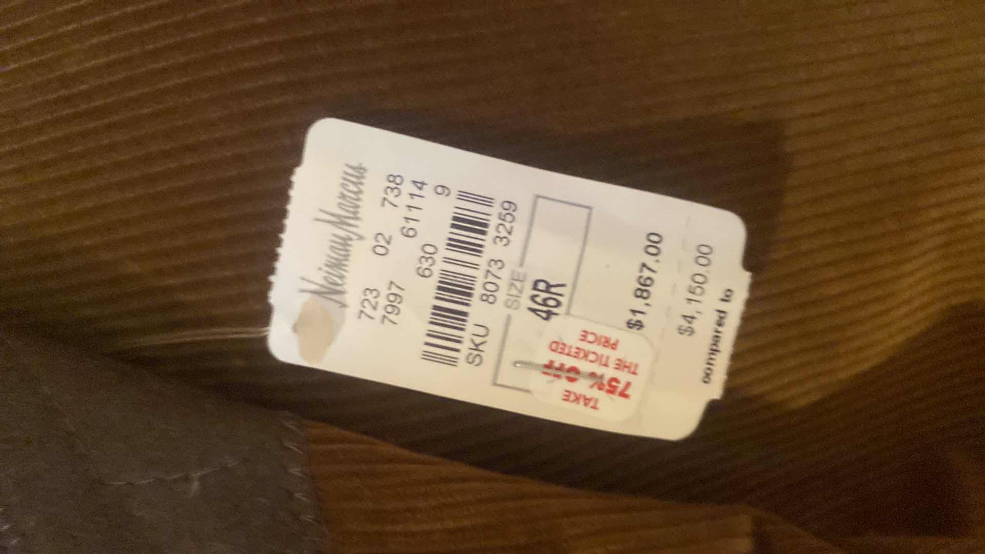 Photo 1 of $4150 HICKEY FREEMAN CORDUROY SPORTS COAT MENS SIZE 46R