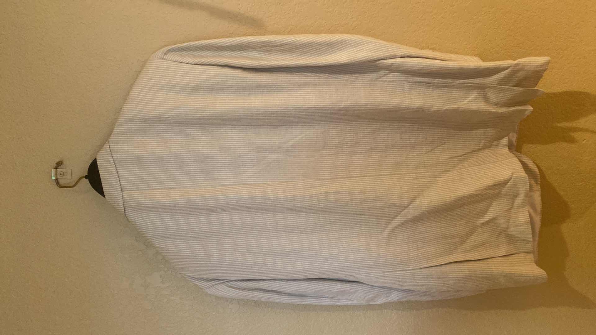 Photo 1 of ERMENEGILDO ZEGNA SEERSUCKER JACKET MADE IN SPAIN MENS EST SIZE X-LARGE