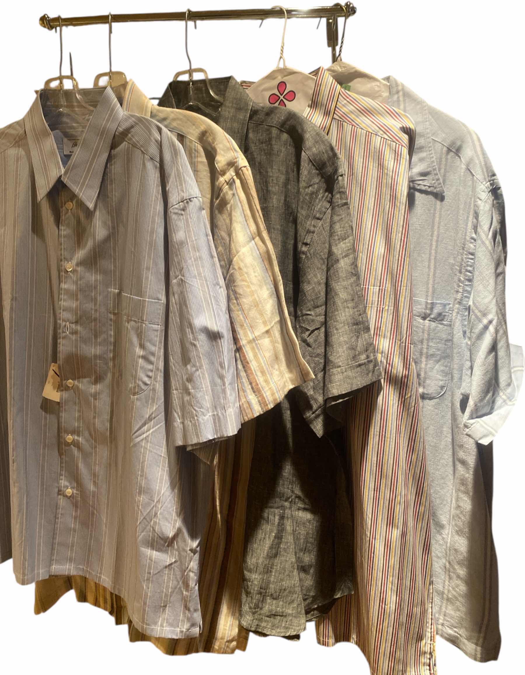 Photo 1 of 5 - DESIGNER SHORT SLEEVE SHIRTS MENS SIZE LARGE - SOME NEW