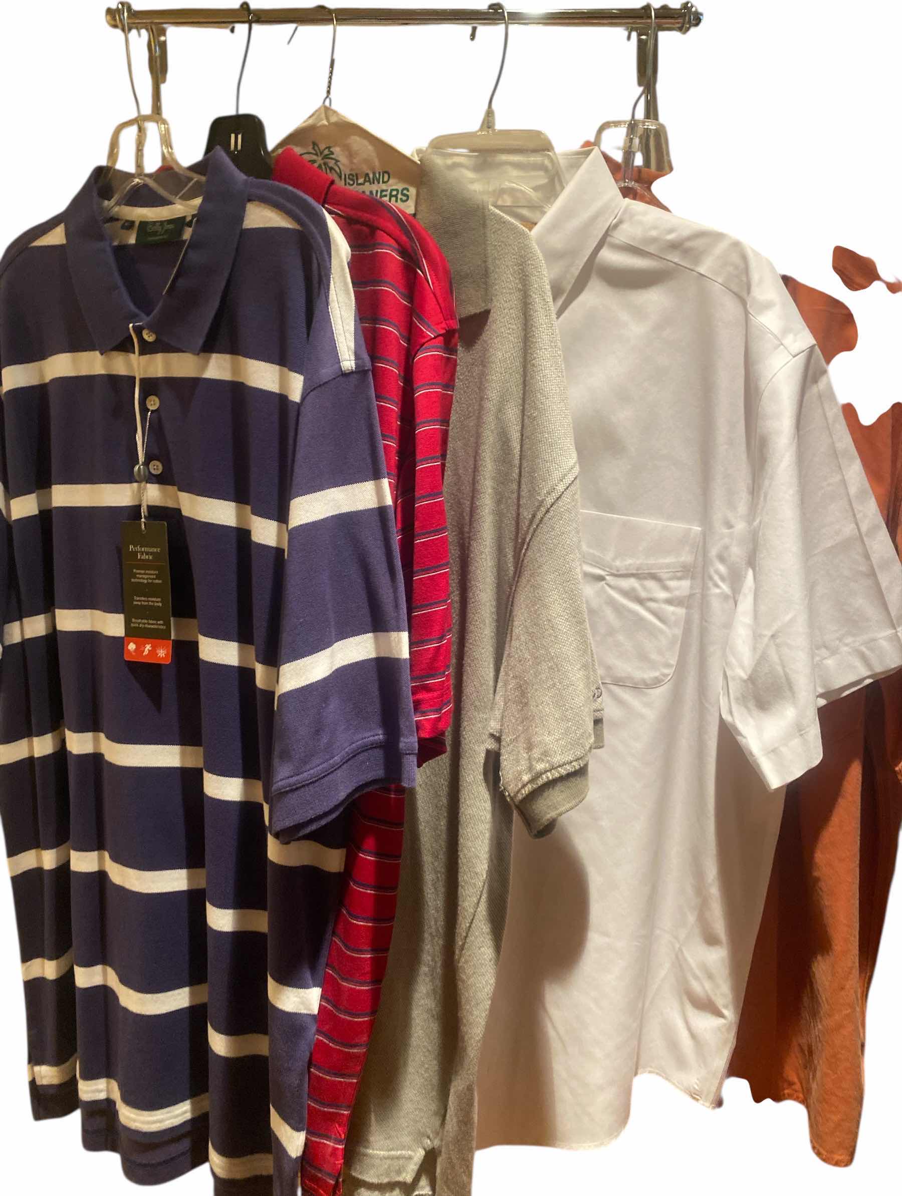 Photo 1 of 5 - DESIGNER GOLF & SHORT SLEEVE BUTTON DOWNS SHIRTS MENS SIZE X LARGE - SOME NEW