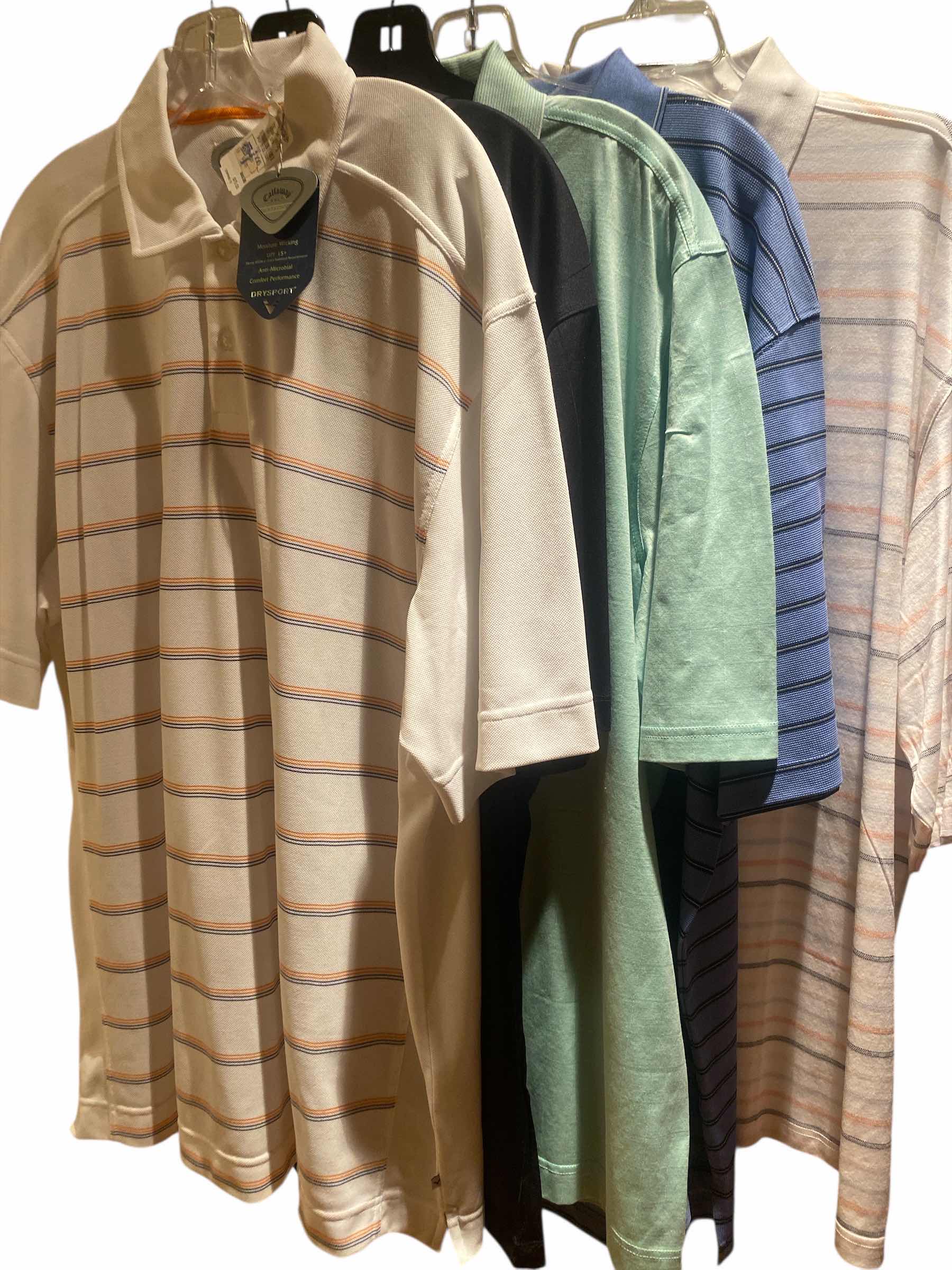 Photo 1 of 5 - NEW DESIGNER GOLF SHIRTS MENS SIZE XX LARGE