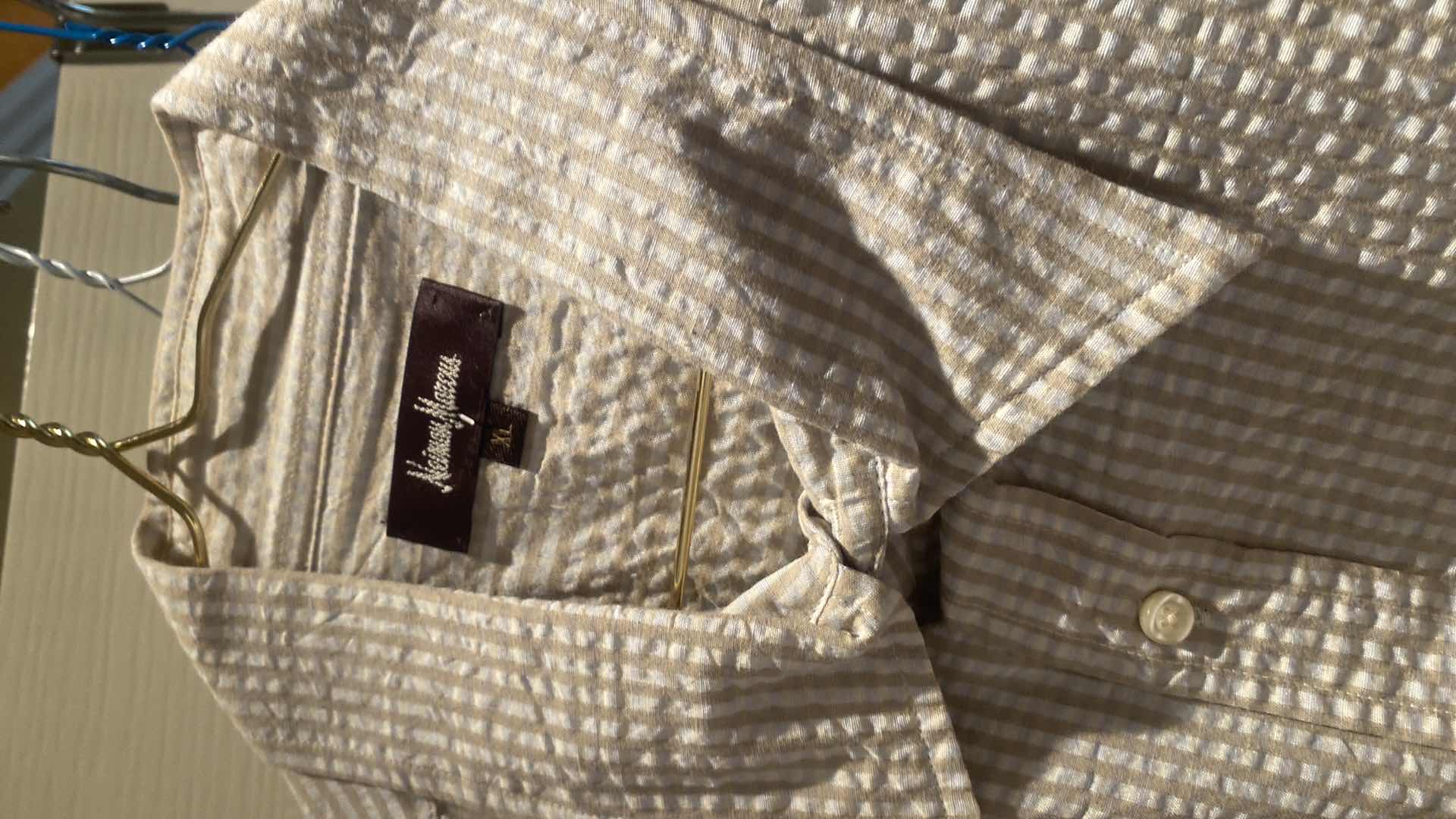 Photo 1 of 10 - DESIGNER BUTTON DOWN SHORT SLEEVE SHIRTS SIZE XL - SOME ARE NEW