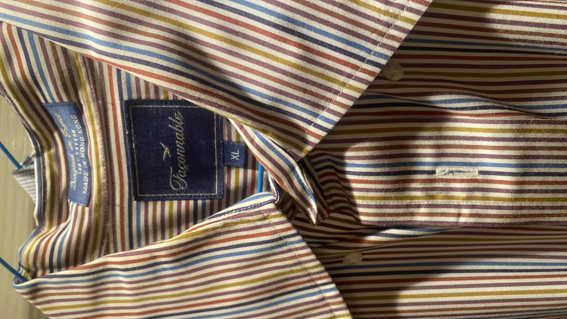 Photo 1 of 10 - DESIGNER BUTTON DOWN SHORT SLEEVE SHIRTS SIZE XL - SOME ARE NEW