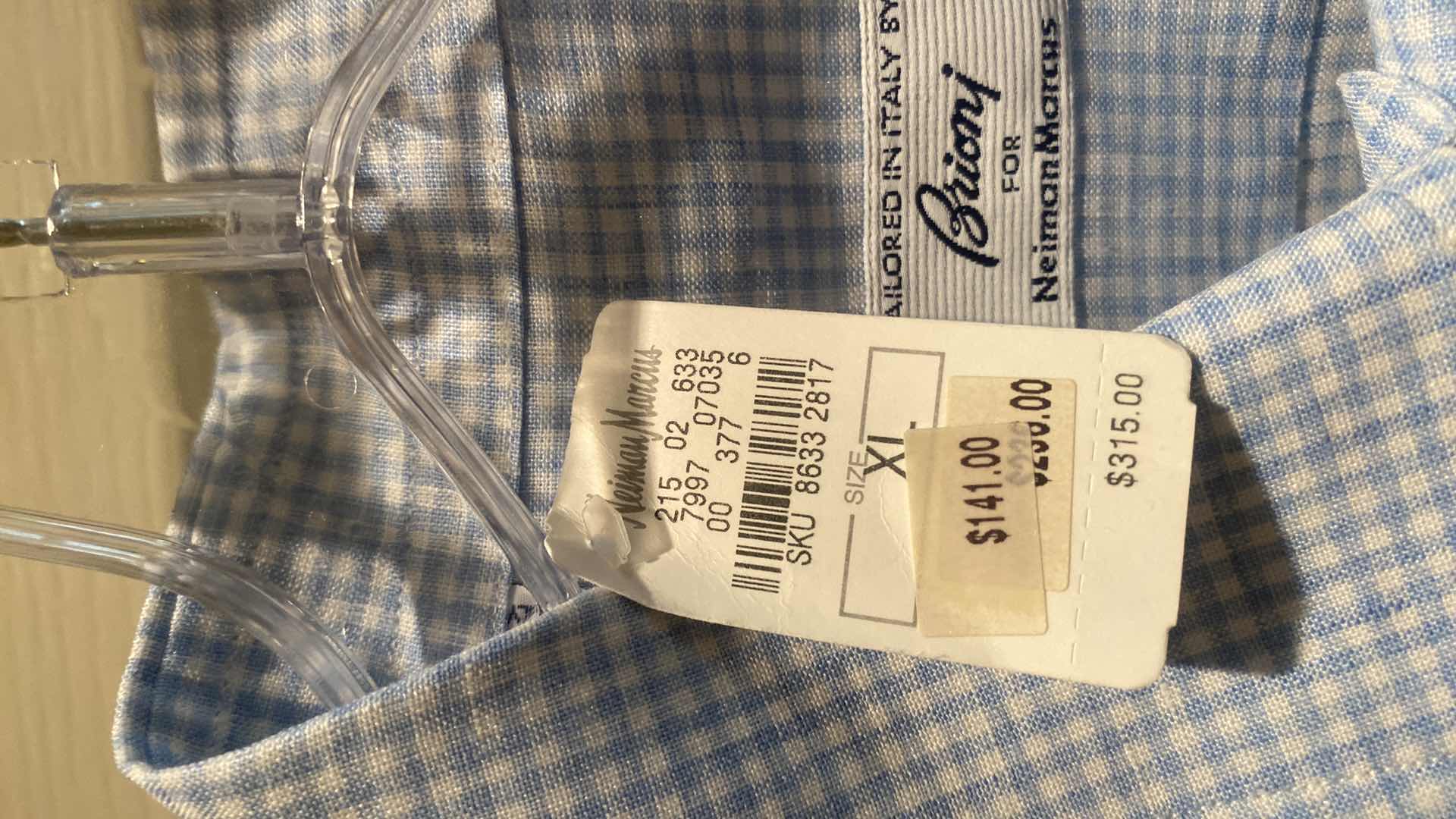 Photo 1 of 2 - NEW VERSACE CLASSIC & BRIONI SHORT SLEEVE DRESS SHIRTS  SIZE XL