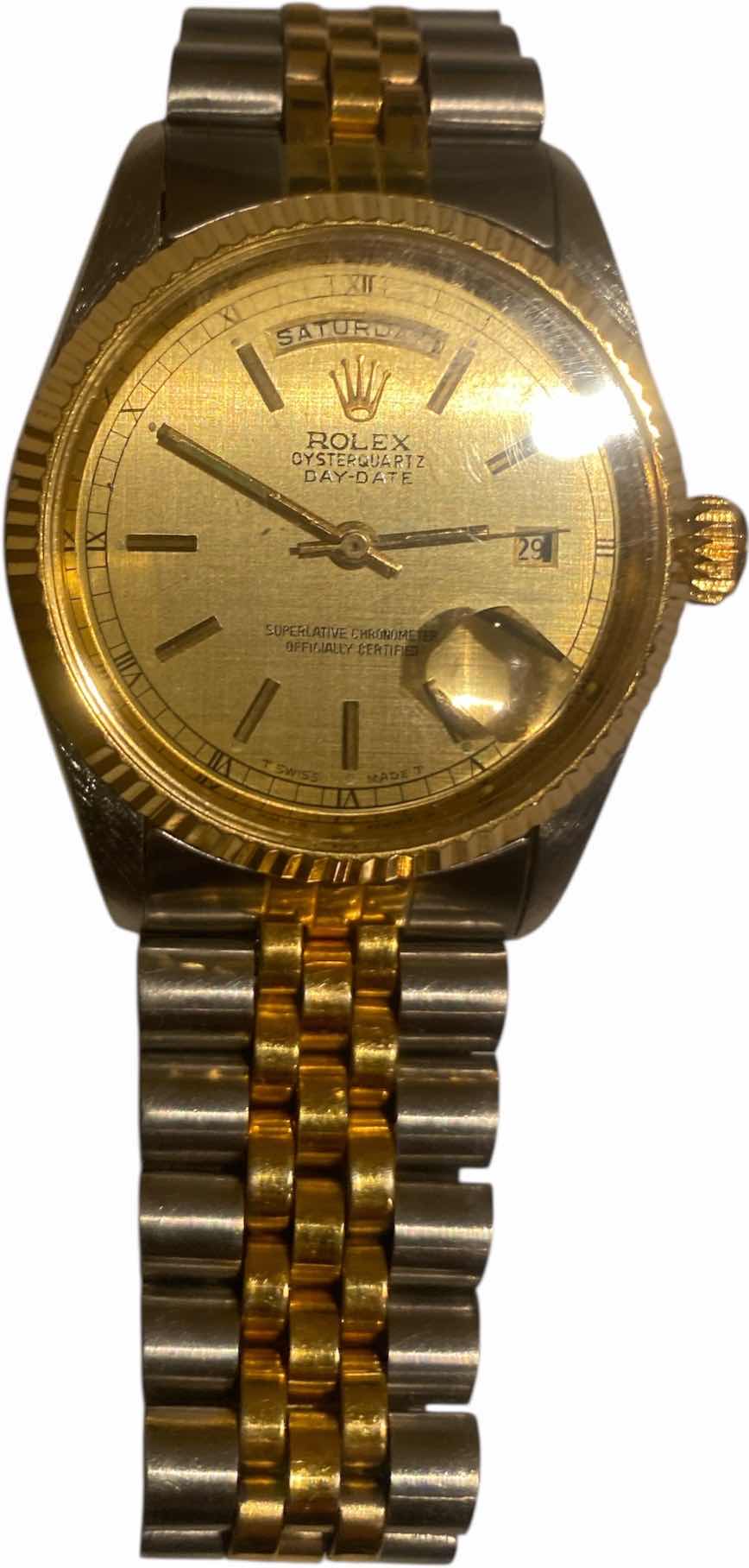 Photo 1 of REPLICA ROLEX GOLD TONE OYSTER QUARTZ DAY DATE