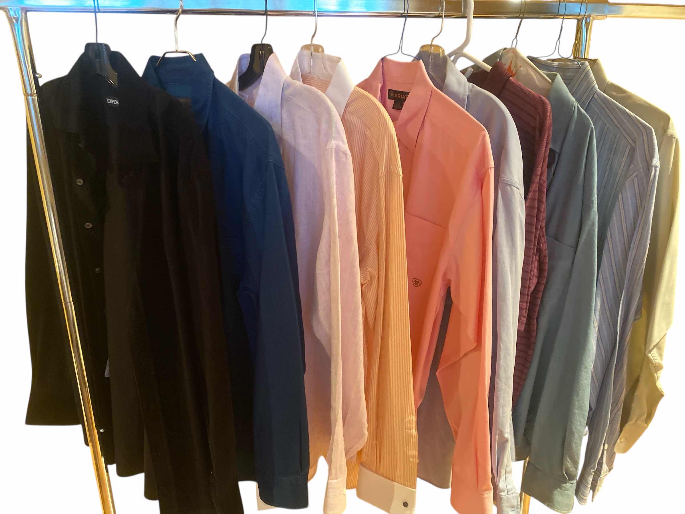 Photo 1 of 10 - DESIGNER DRESS SHIRTS SIZE 17, LARGE (SOME HAVE TAGS)