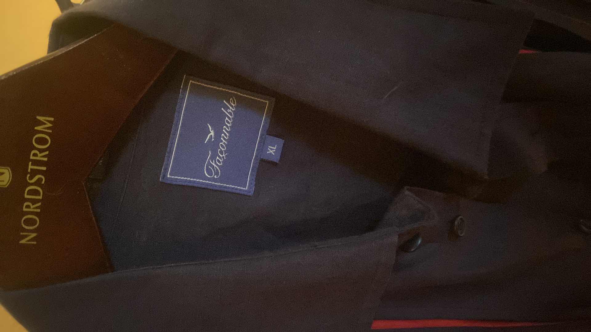 Photo 1 of 10-  DESIGNER LONG SLEEVE DRESS SHIRTS SIZE  17, 17 1/2 & X LARGE (SOME WITH TAGS)