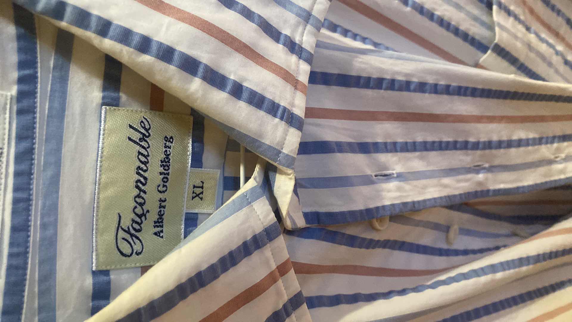 Photo 1 of 10-  DESIGNER LONG SLEEVE DRESS SHIRTS SIZE  17, 17 1/2 & X LARGE (SOME WITH TAGS)