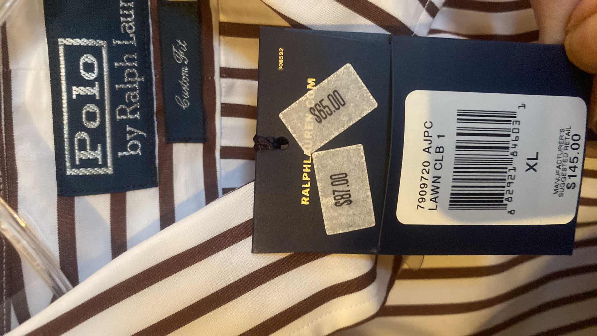 Photo 1 of 10-  DESIGNER LONG SLEEVE DRESS SHIRTS SIZE  17, 17 1/2 & X LARGE (SOME WITH TAGS)