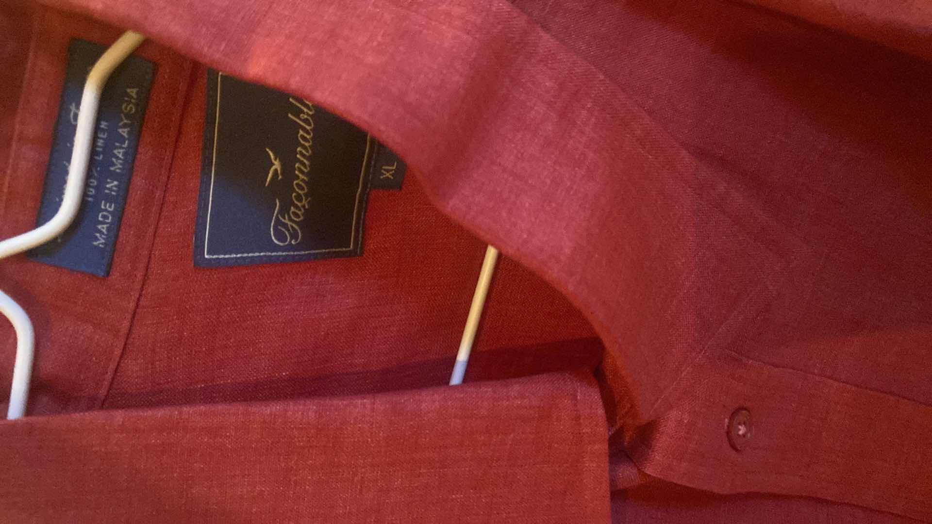 Photo 1 of 10-  DESIGNER LONG SLEEVE DRESS SHIRTS SIZE  17, 17 1/2 & X LARGE (SOME WITH TAGS)