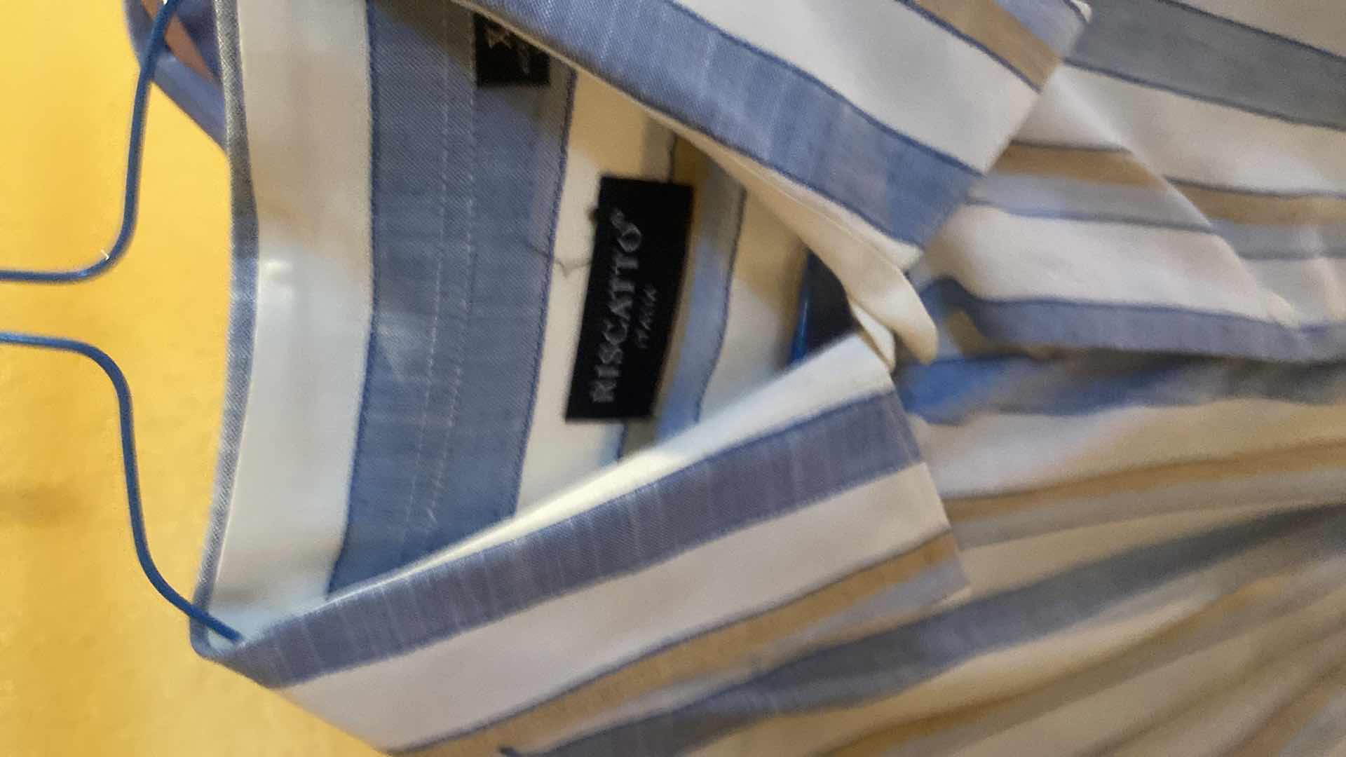 Photo 1 of 10-  DESIGNER SHORT SLEEVE DRESS SHIRTS SIZE  17, 17 1/2 & X LARGE (SOME WITH TAGS)