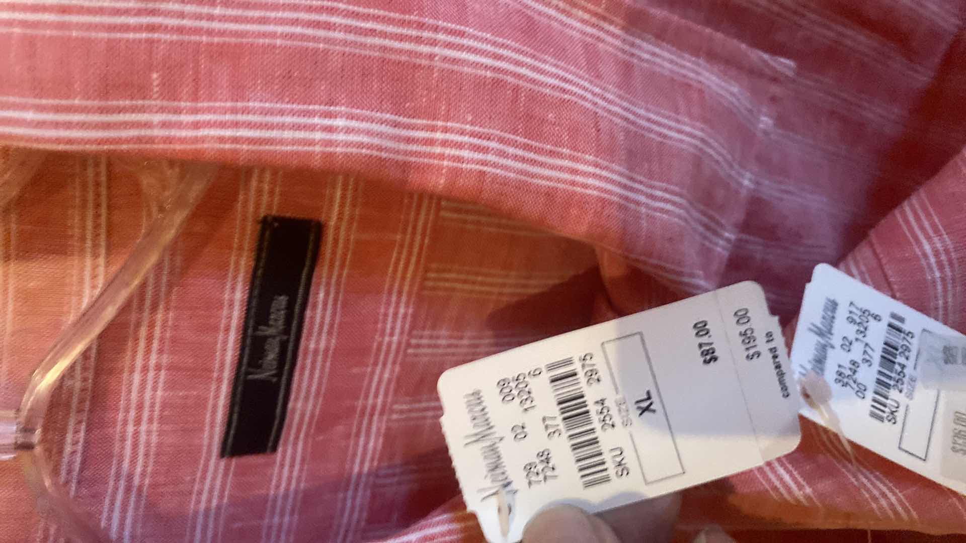 Photo 1 of 10-  DESIGNER SHORT SLEEVE DRESS SHIRTS SIZE  17, 17 1/2 & X LARGE (SOME WITH TAGS)